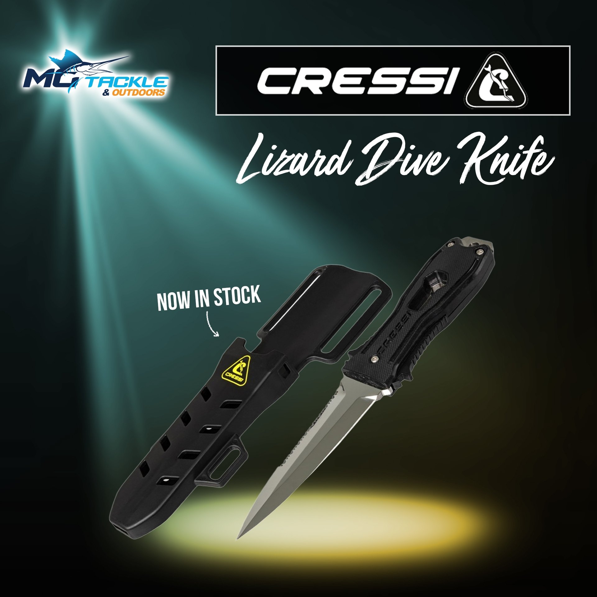 New - Cressi Lizard Dive Knife