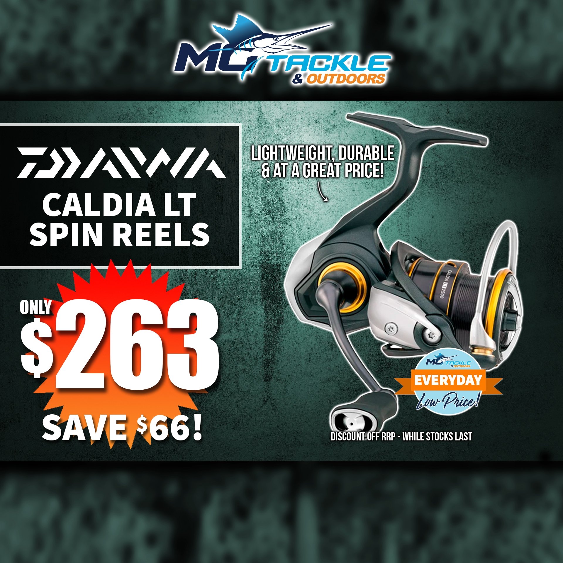 DAIWA 21 CALDIA LT SPIN REEL only $263