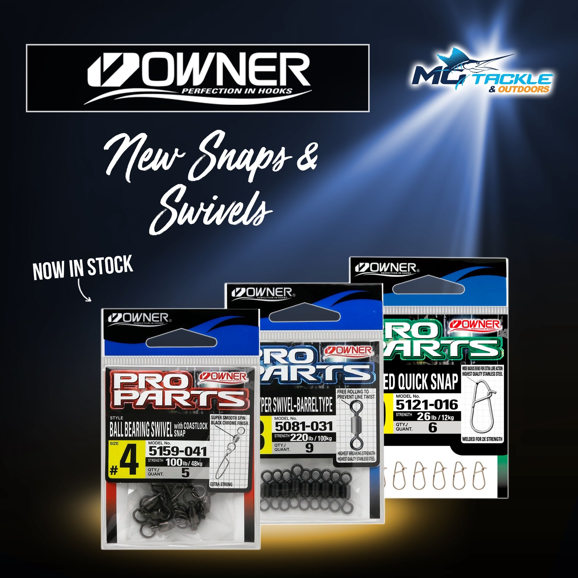 New - Owner Snaps & Swivels