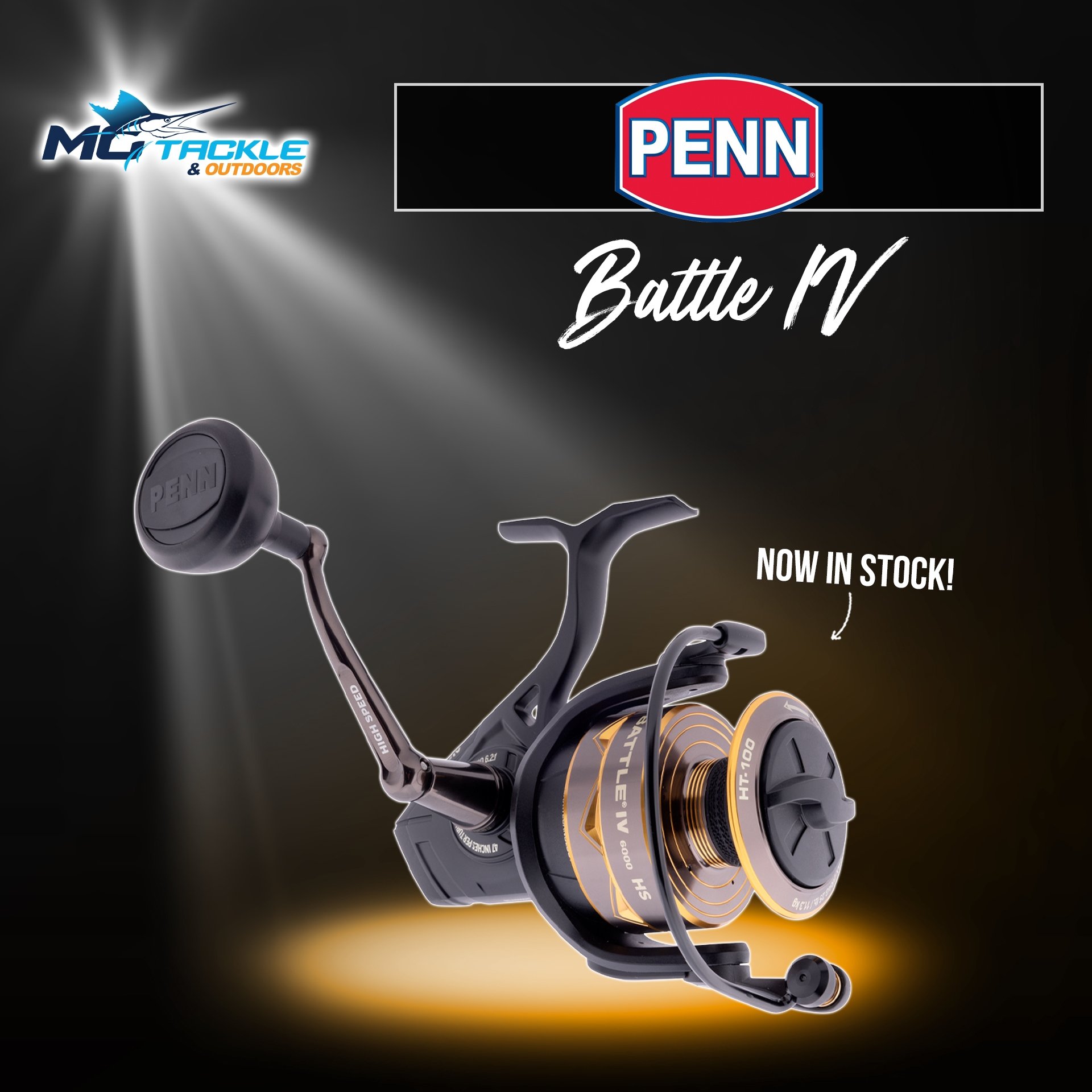 New - PENN BATTLE IV SPIN REEL