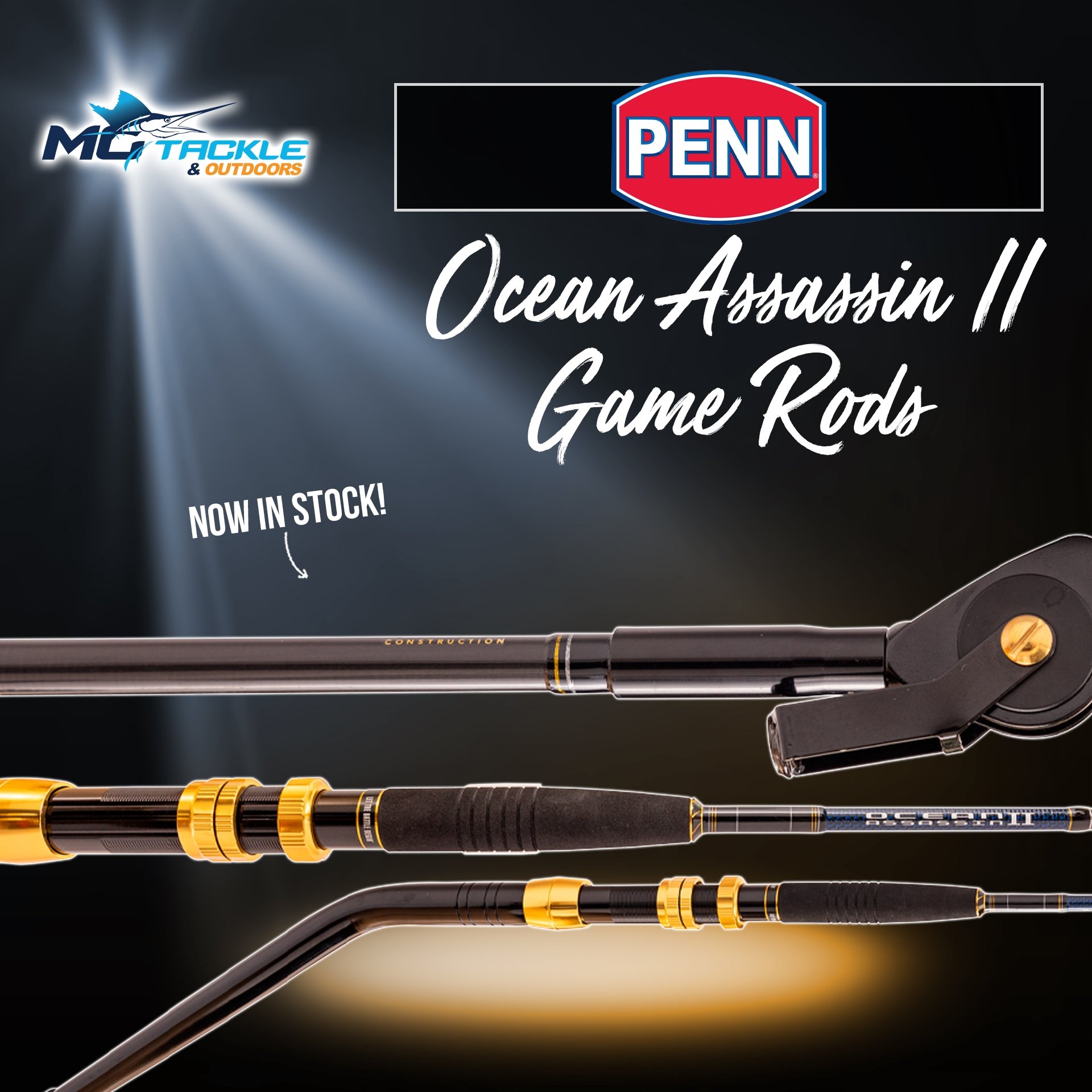 New - PENN OCEAN ASSASSIN II GAME ROD