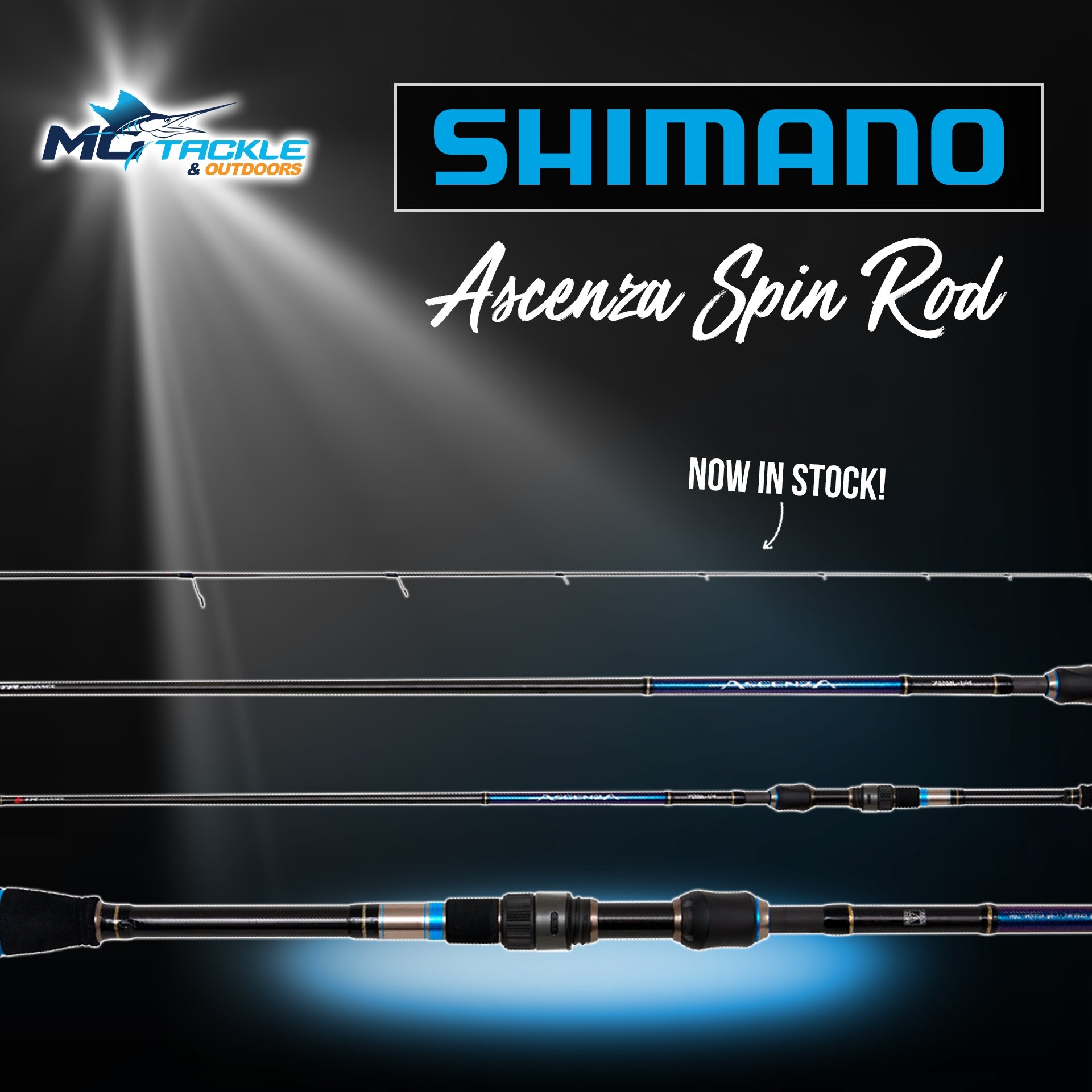 New - SHIMANO ASCENZA SPIN ROD