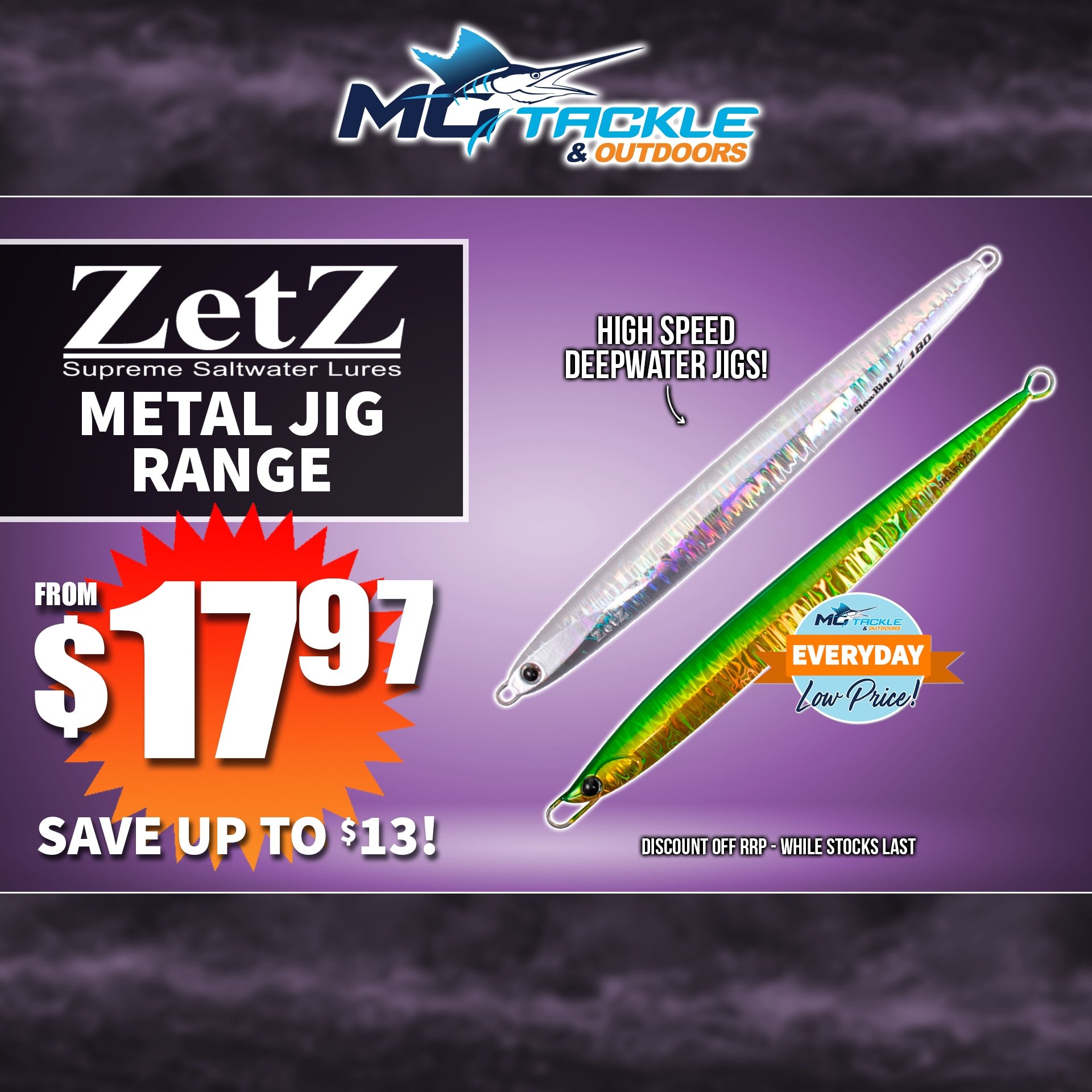 Zetz Jigs from $17.97