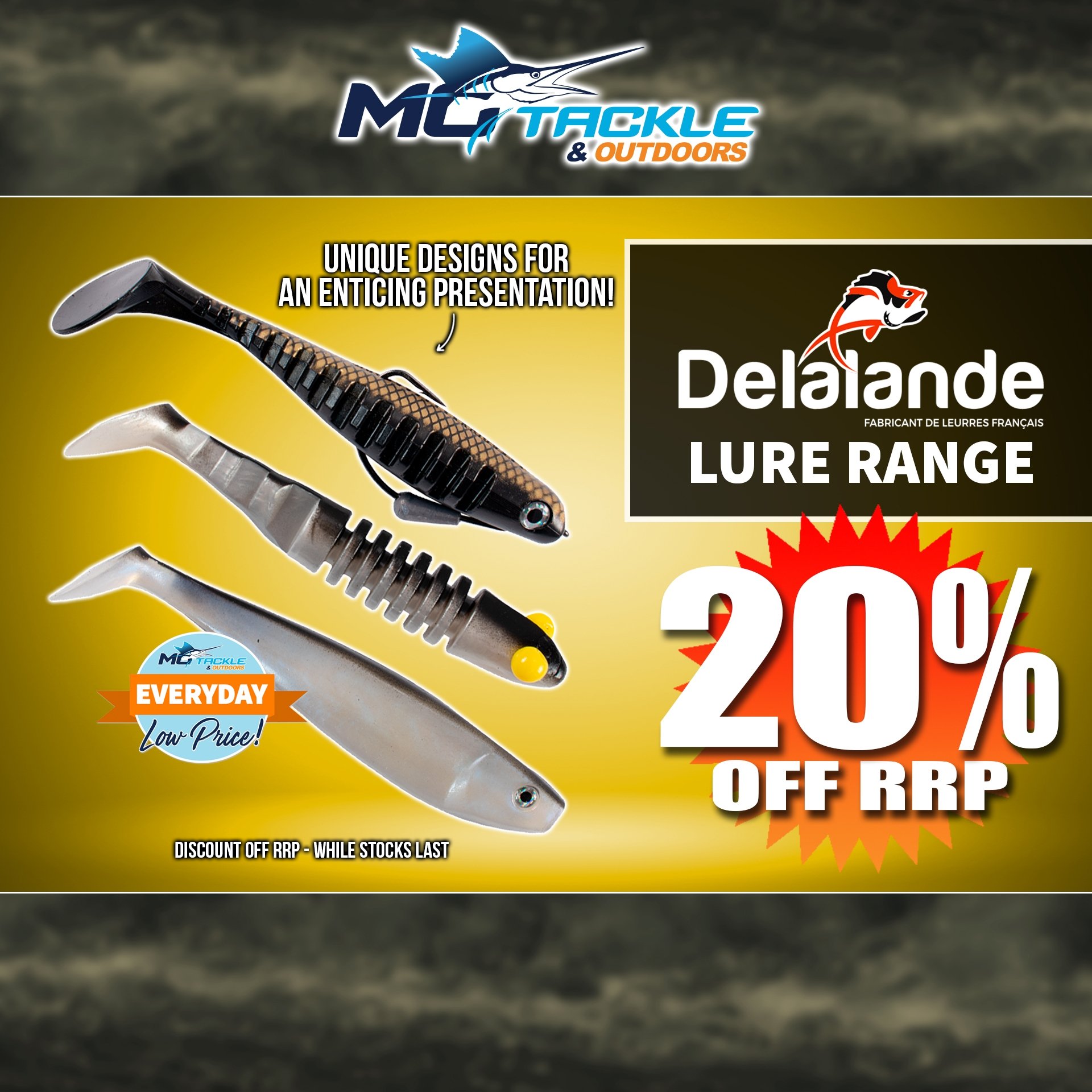 20% off Delalande Lure Range