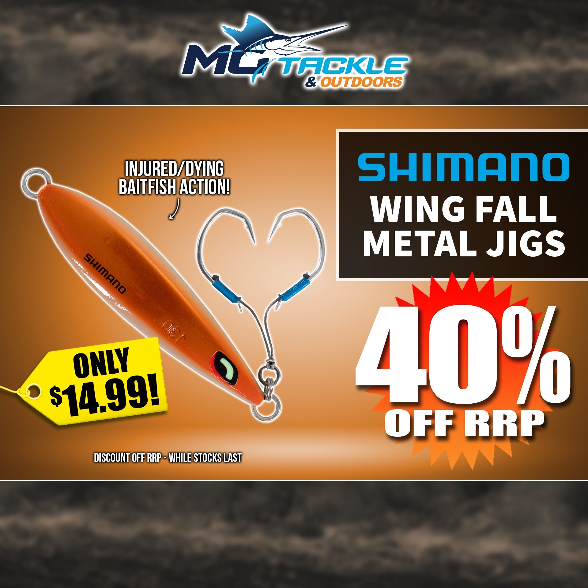 40% off SHIMANO WING FALL SLOW FALL JIG