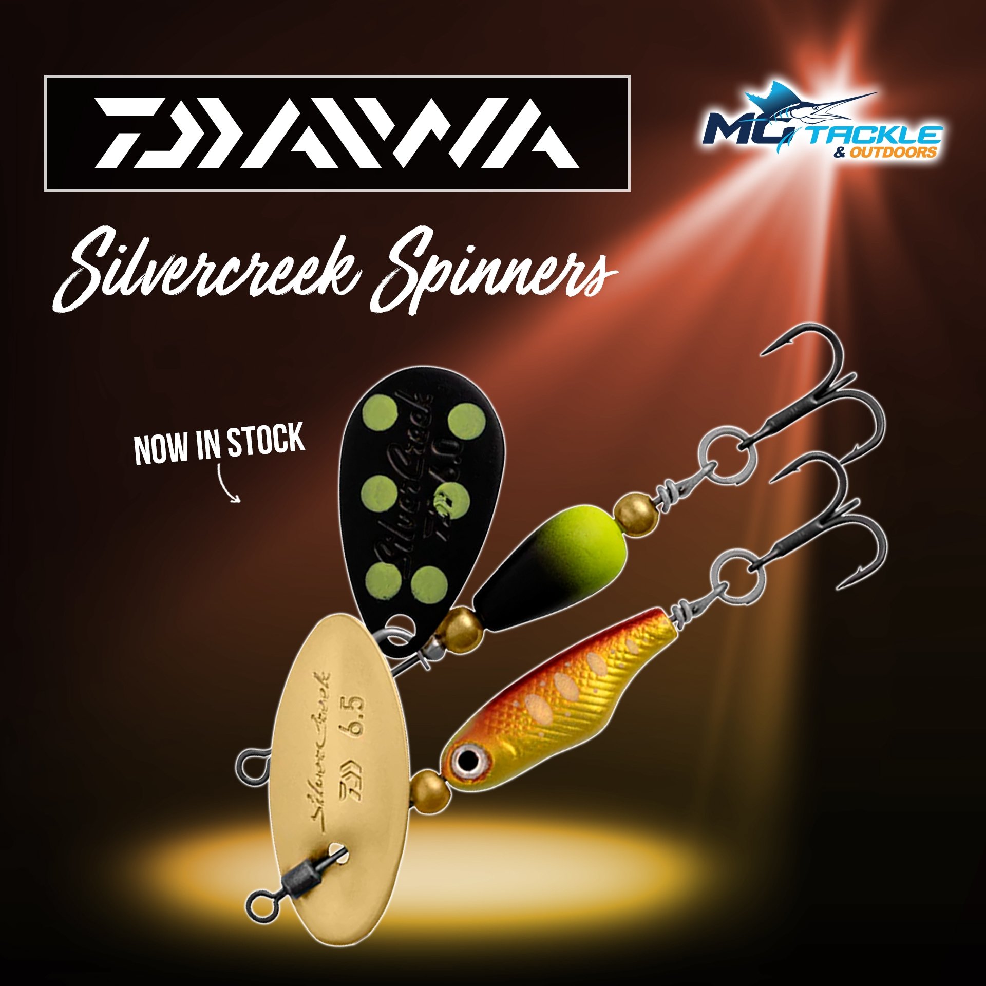 New - Daiwa Silvercreek Spinners