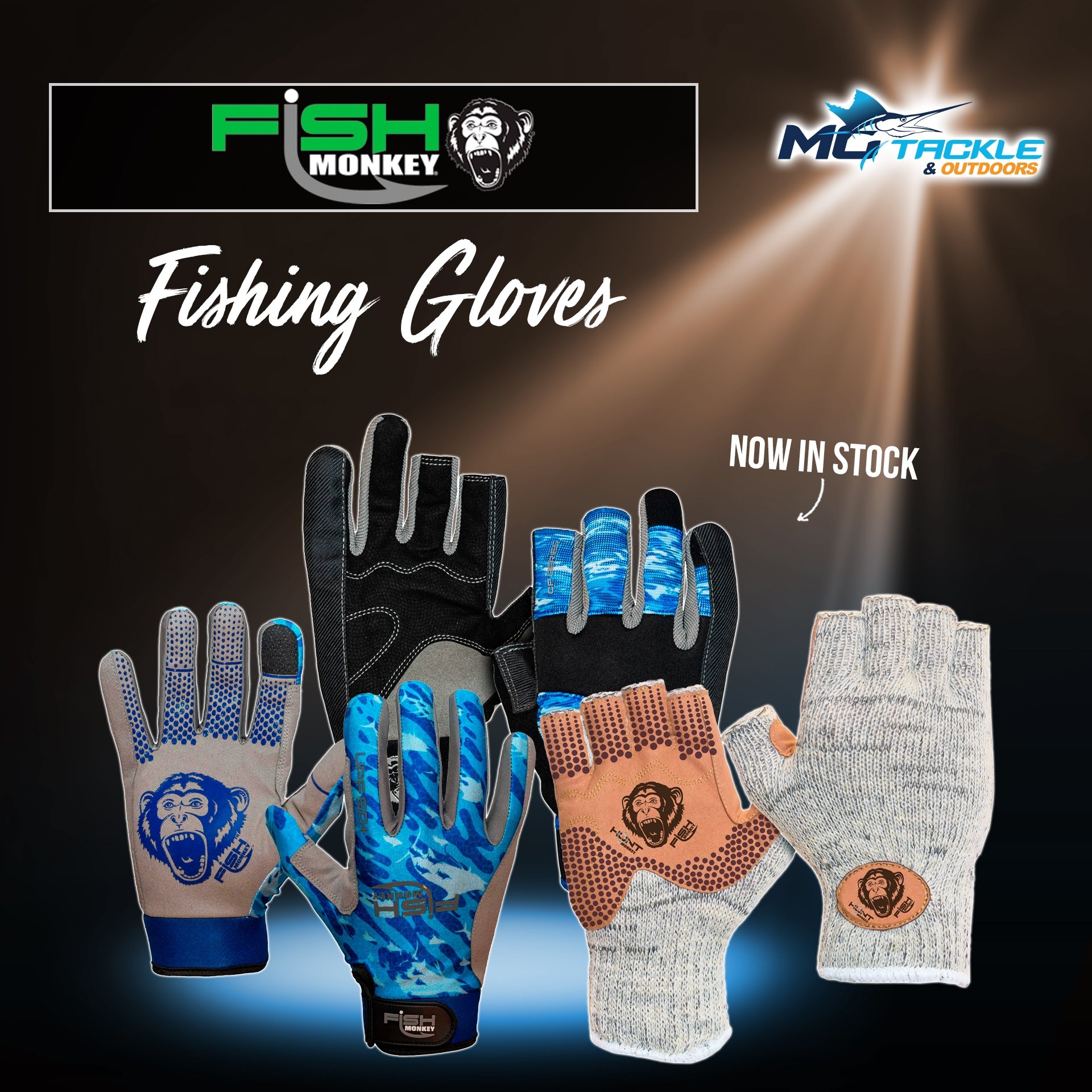 New - Fish Monkey Fishing Gloves