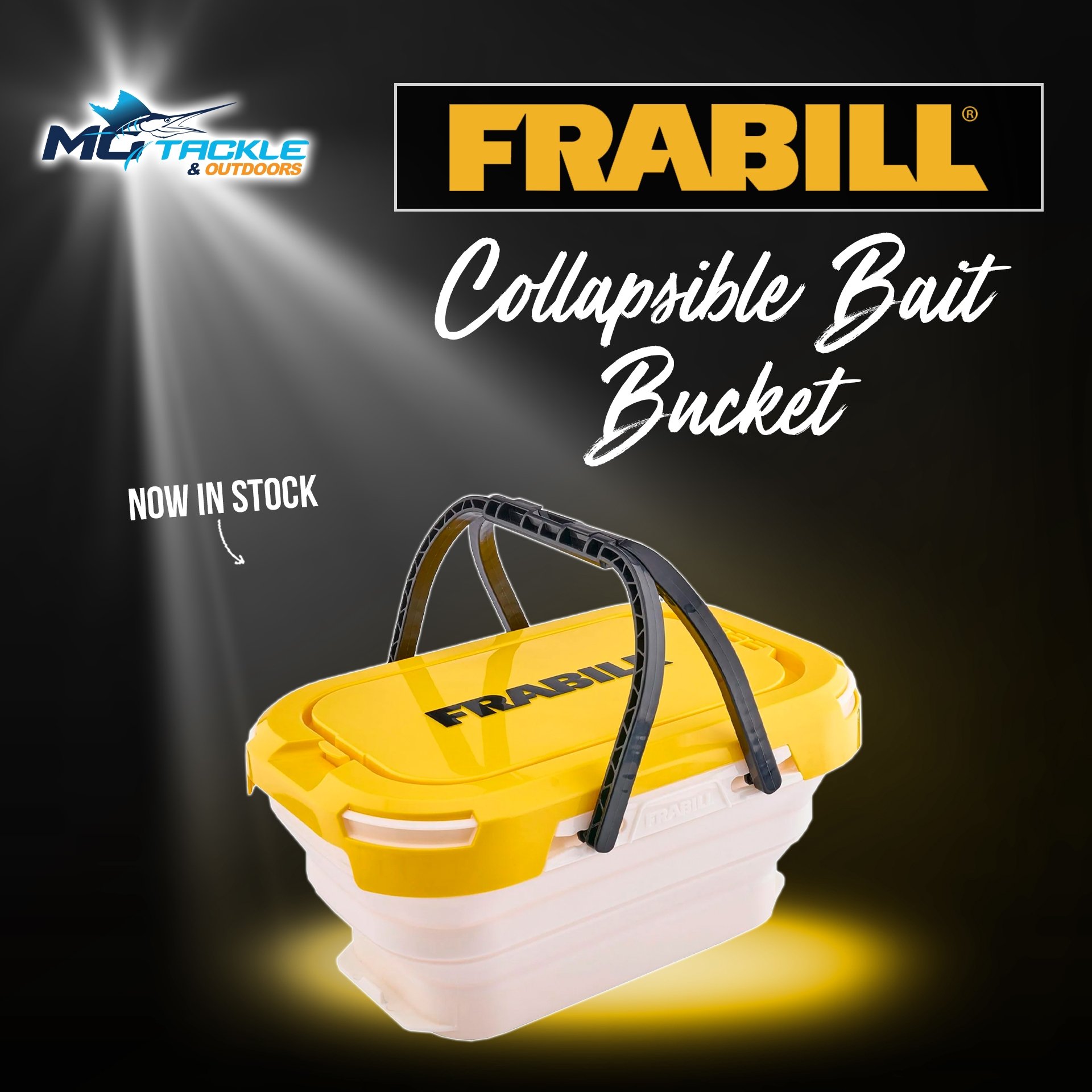 New - FRABILL COLLAPSIBLE BAIT BUCKET