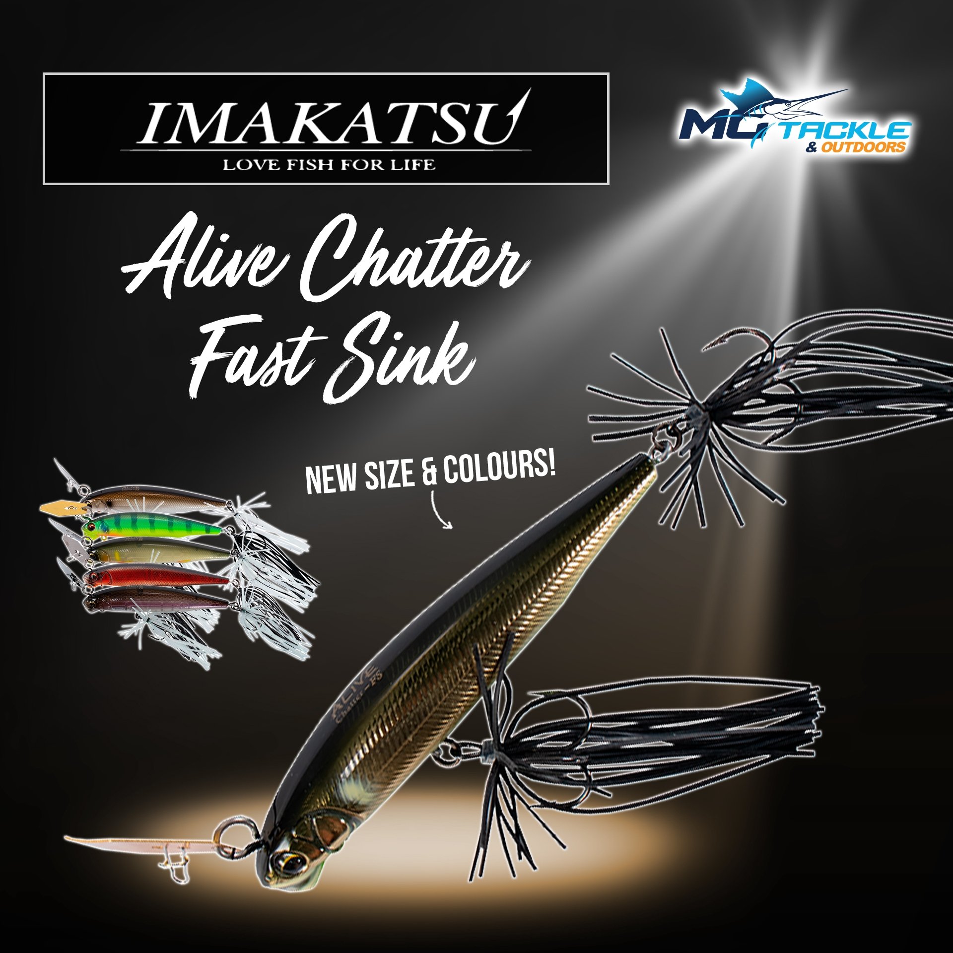 New - IMAKATSU ALIVE CHATTER FAST SINK LURE