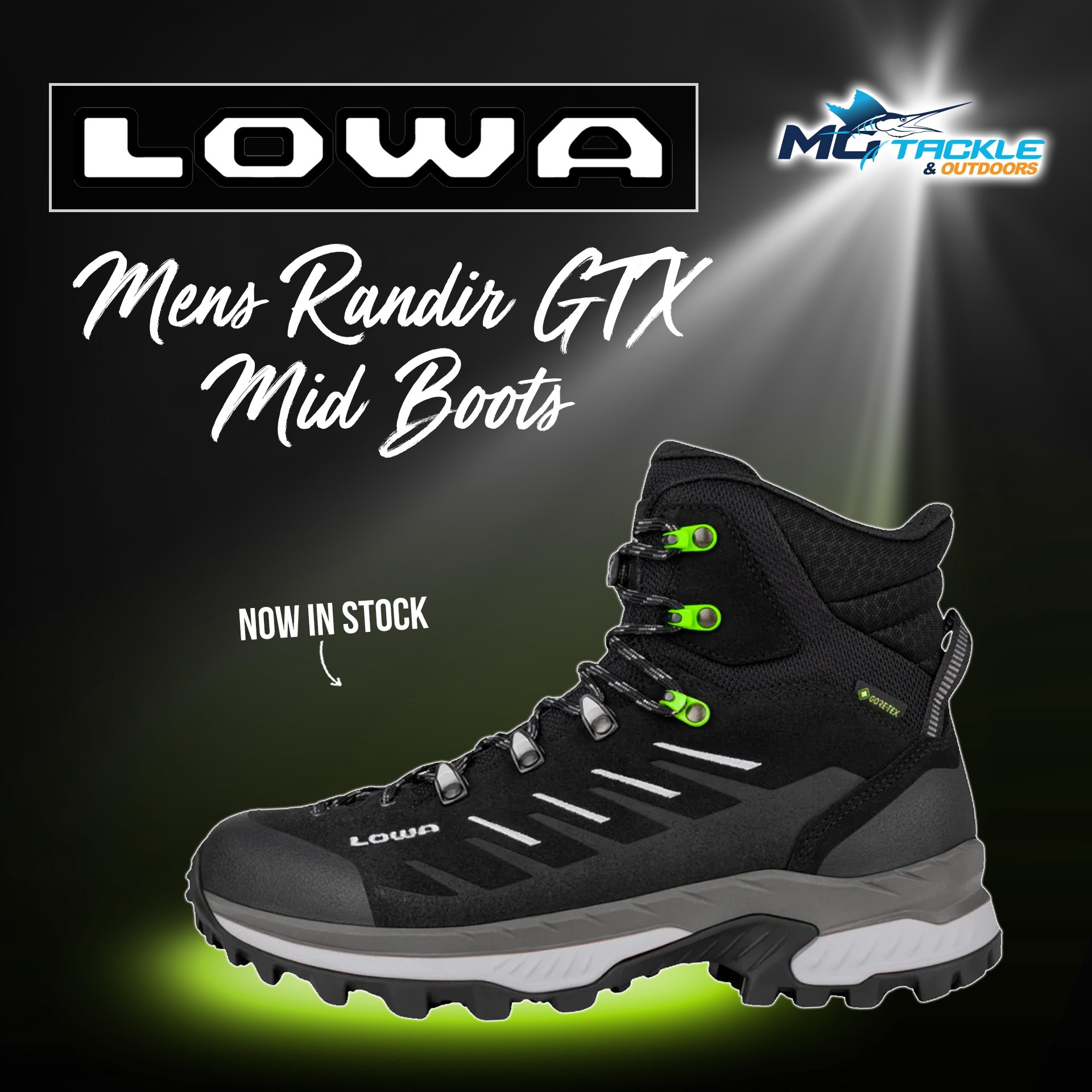 New - LOWA MENS RANDIR GTX MID BOOTS