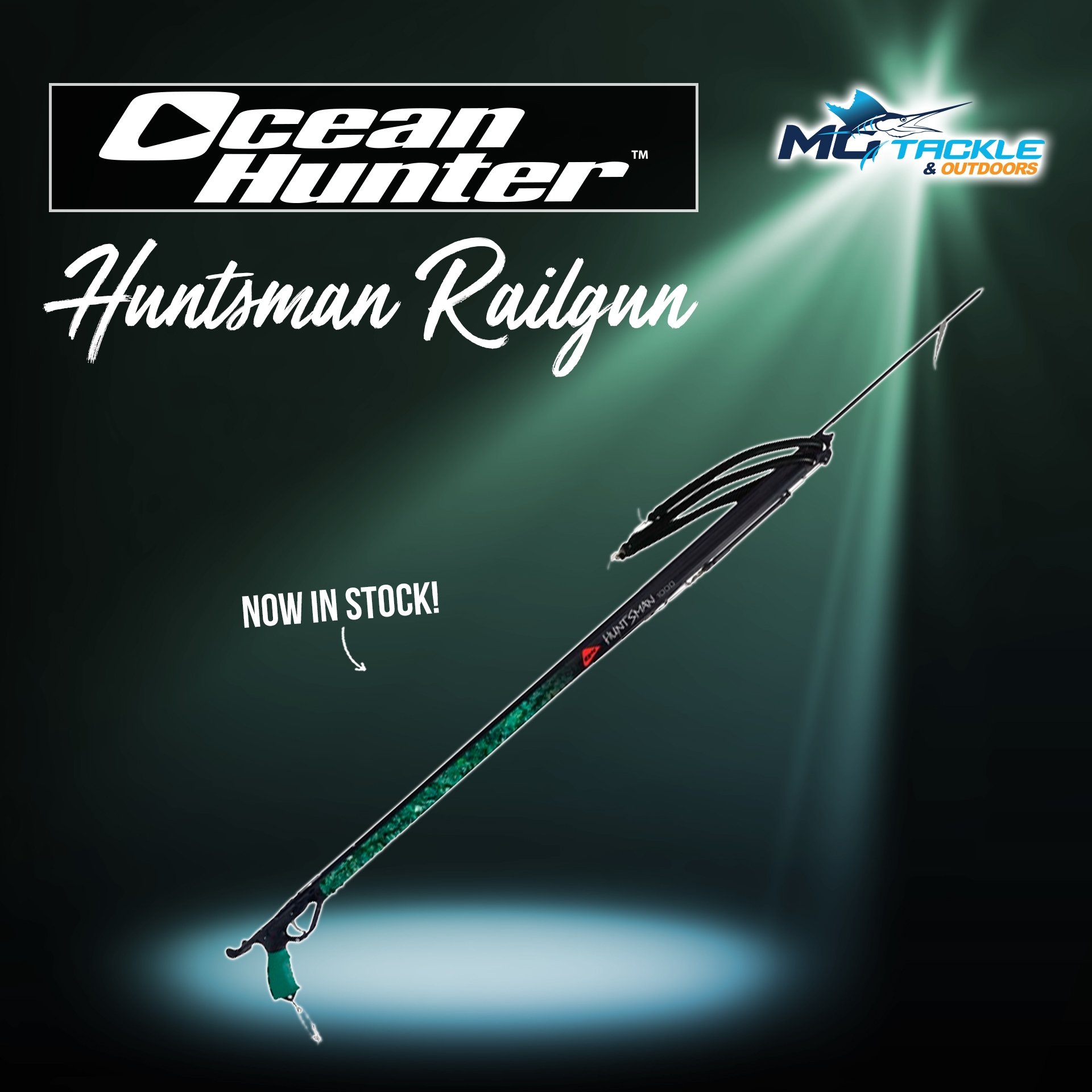 New - OCEAN HUNTER HUNTSMAN RAILGUN