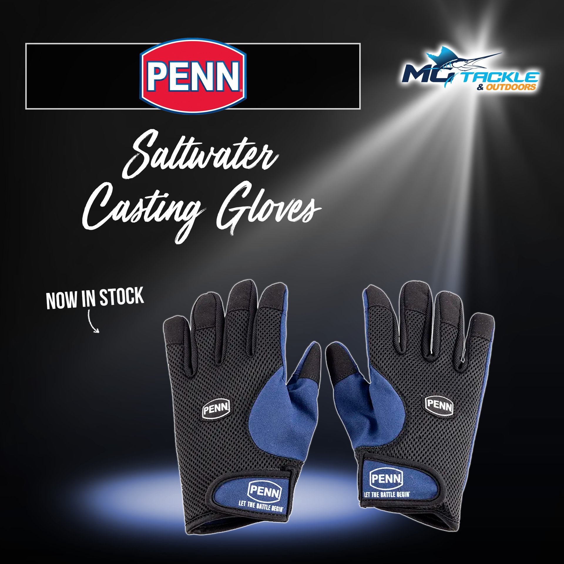 New - PENN SALTWATER CASTING GLOVES