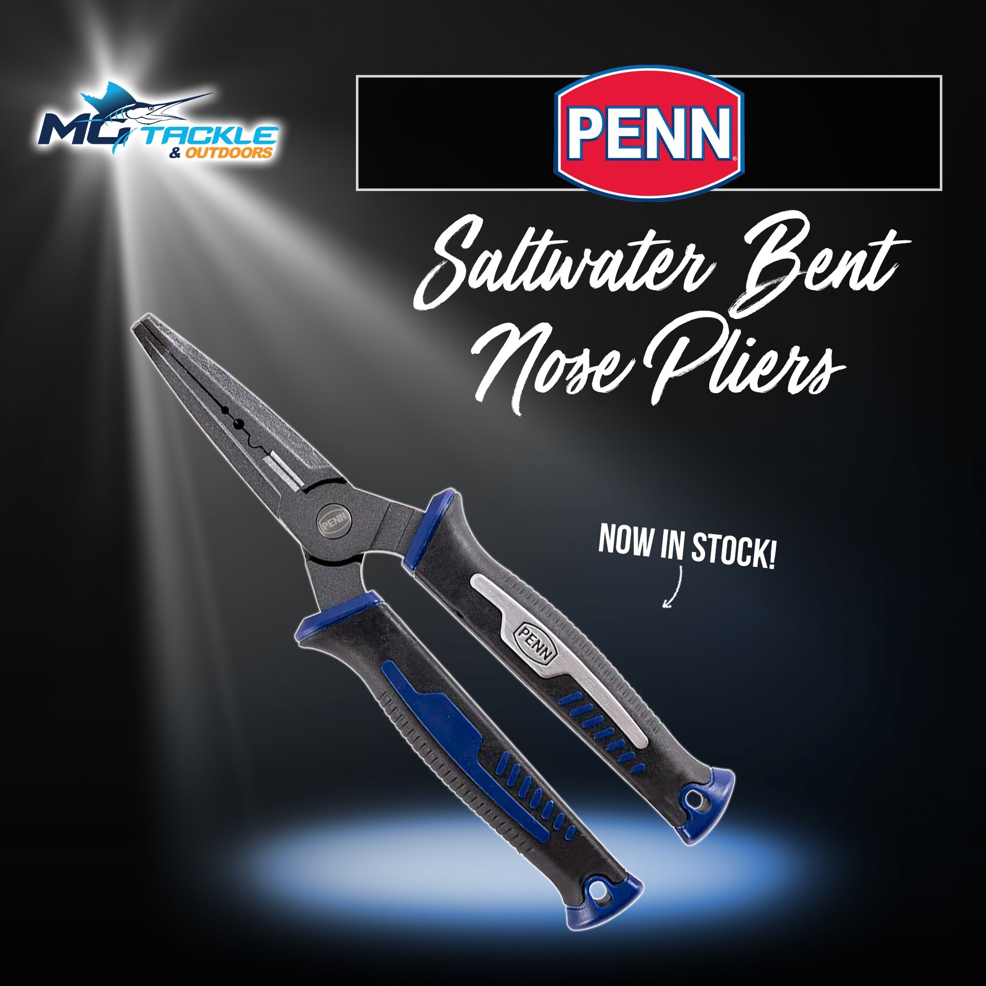 New - PENN SALTWATER BENT NOSE PLIERS