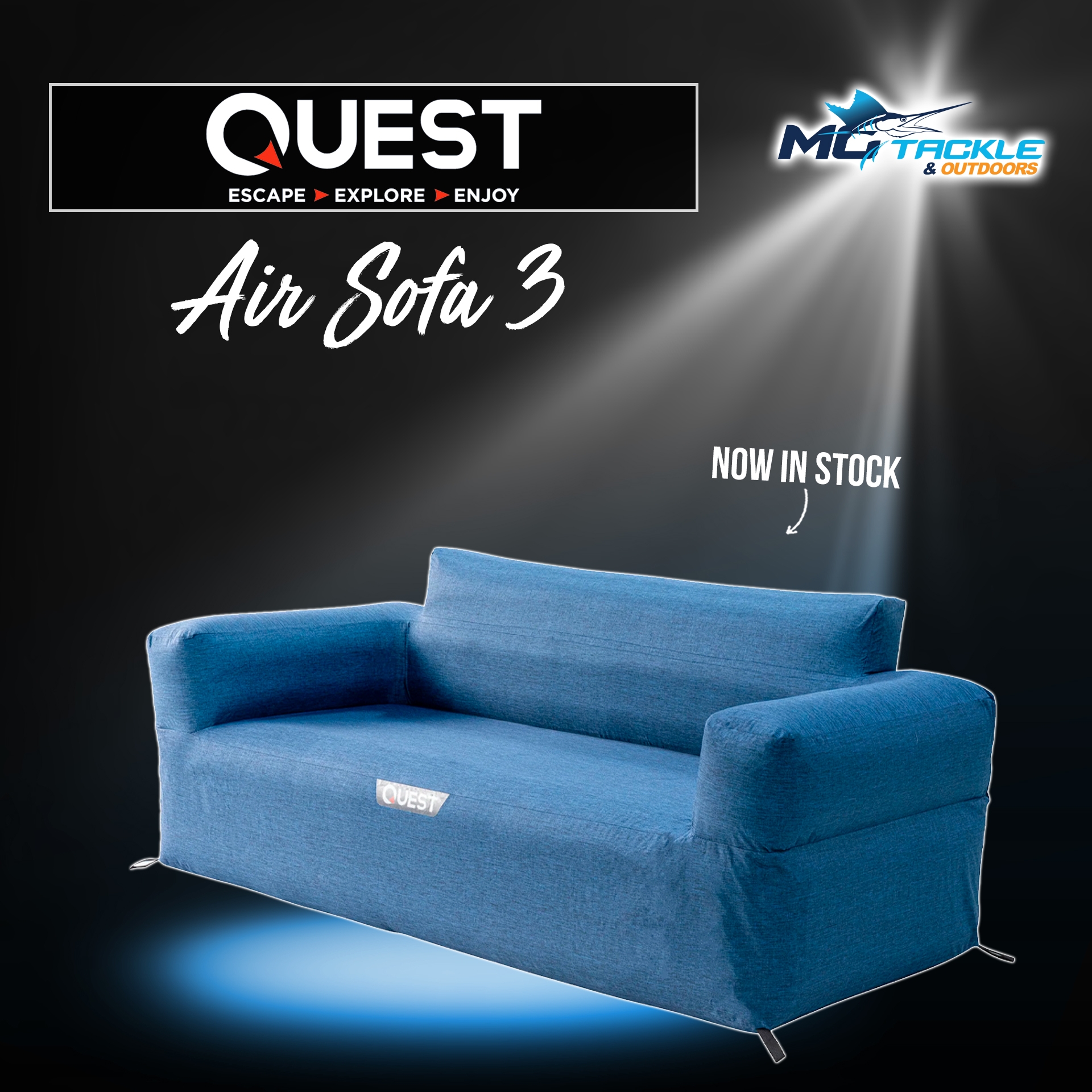 New - QUEST AIR SOFA 3 CHAIR