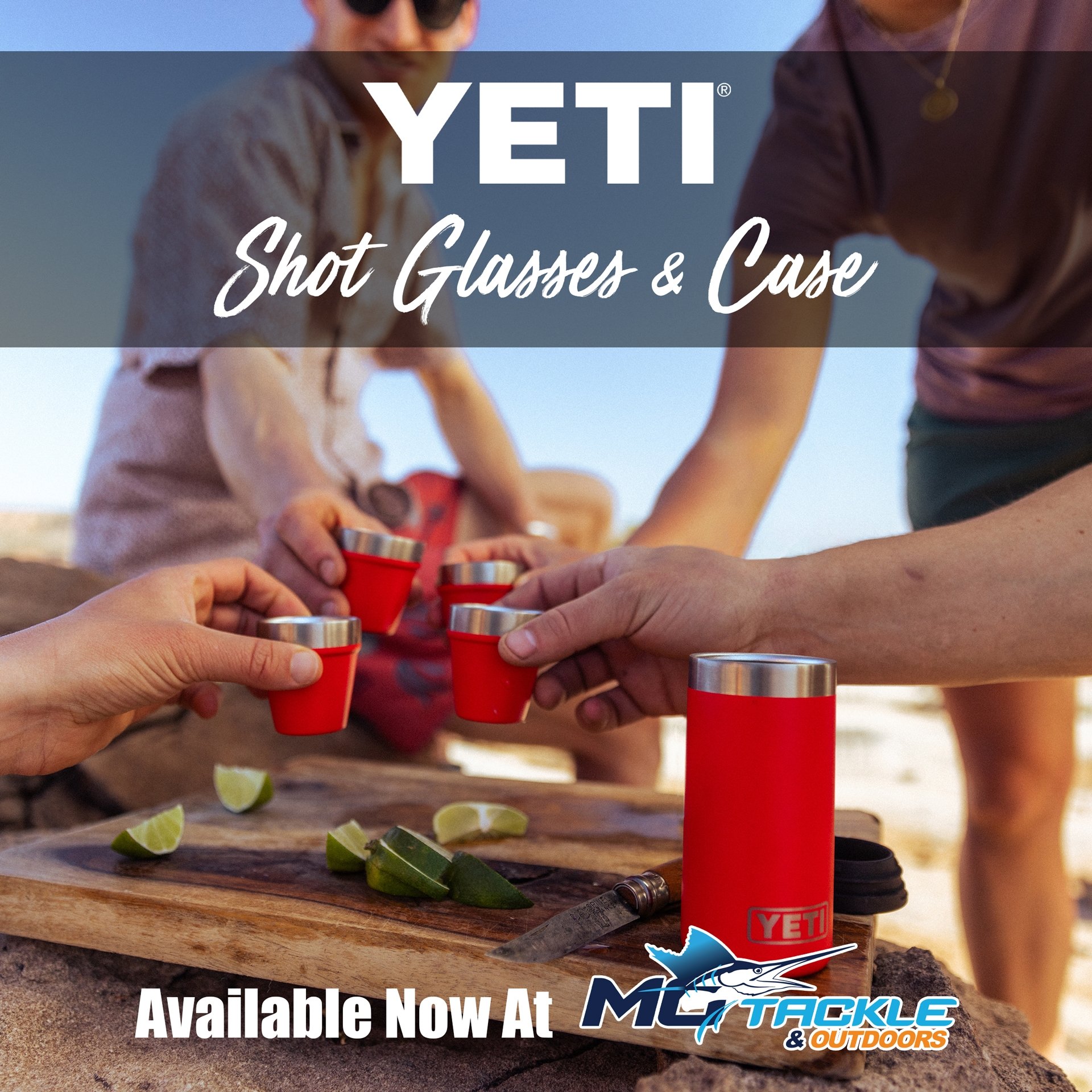 New - YETI SHOT GLASSES & CASE