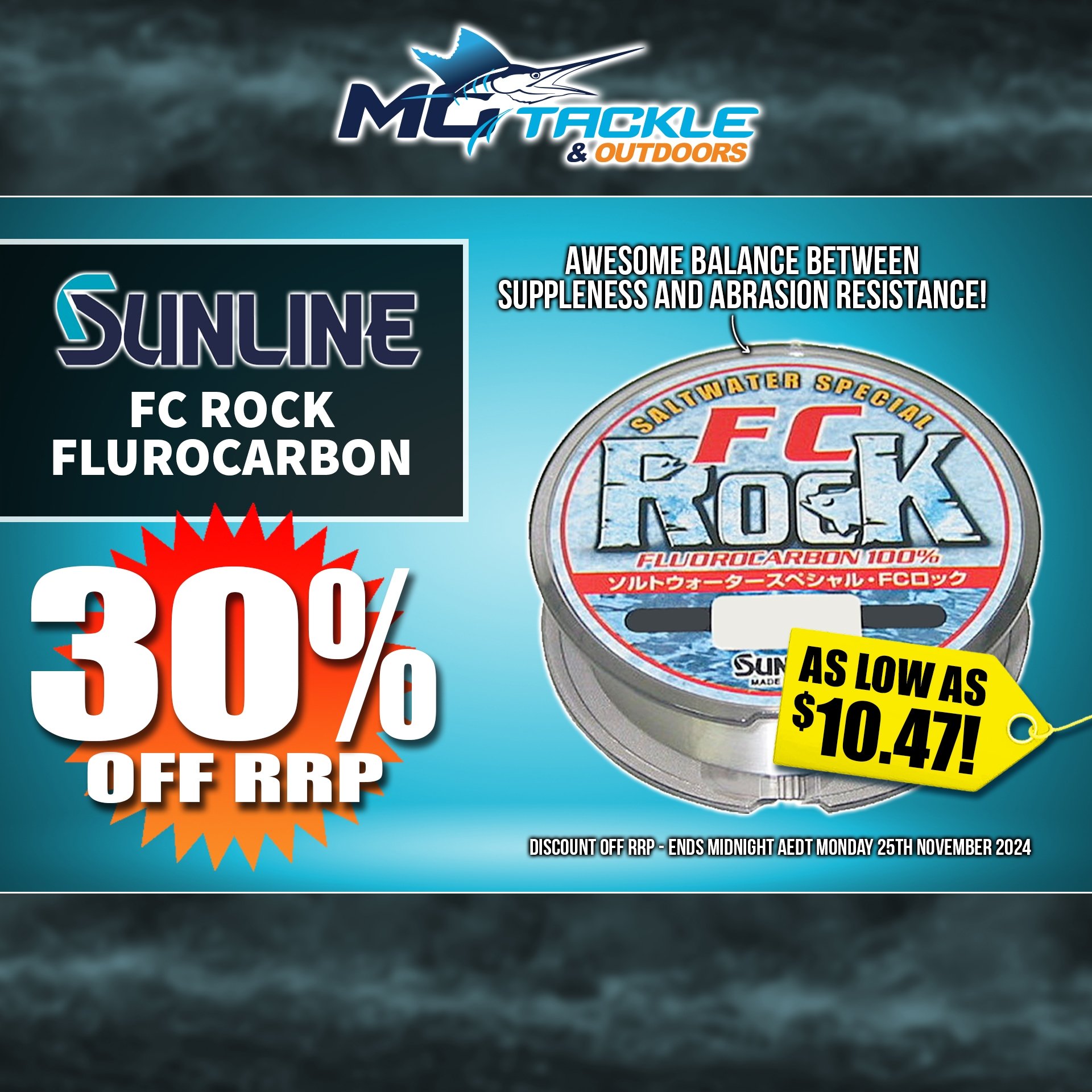 30% off SUNLINE FC ROCK FLUOROCARBON