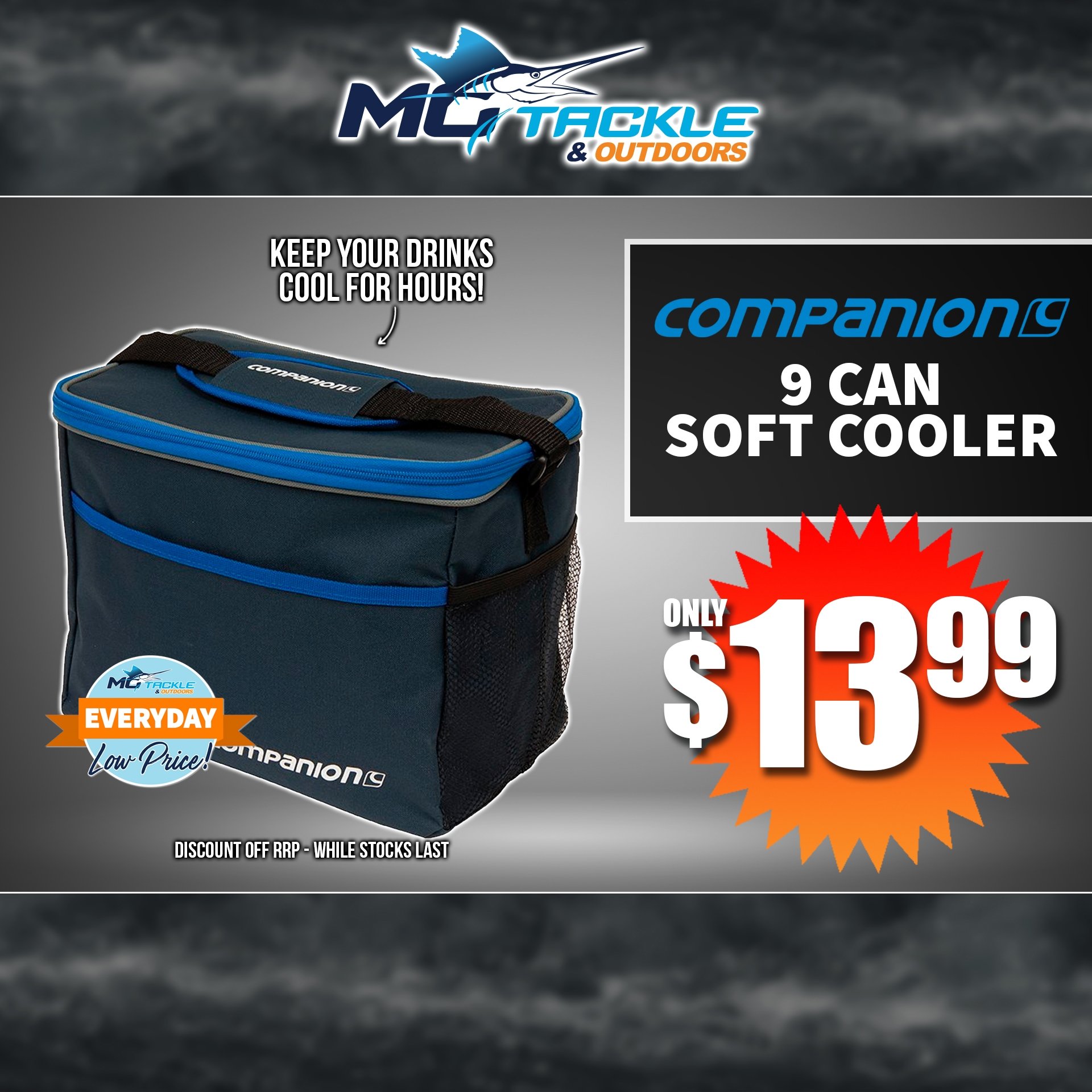 COMPANION SOFT COOLER 9 CAN only $13.99