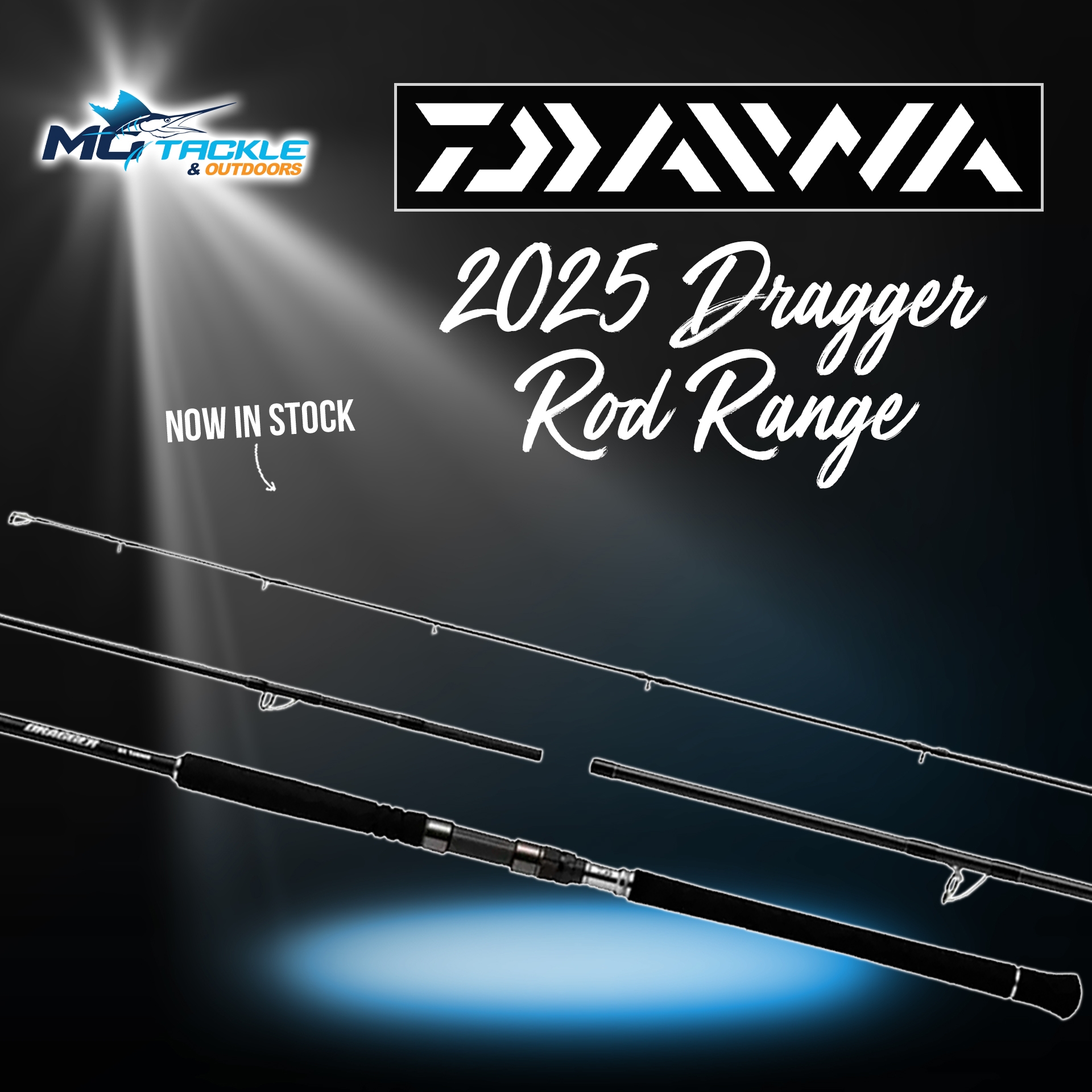 New - Daiwa 2025 Dragger Rod Range