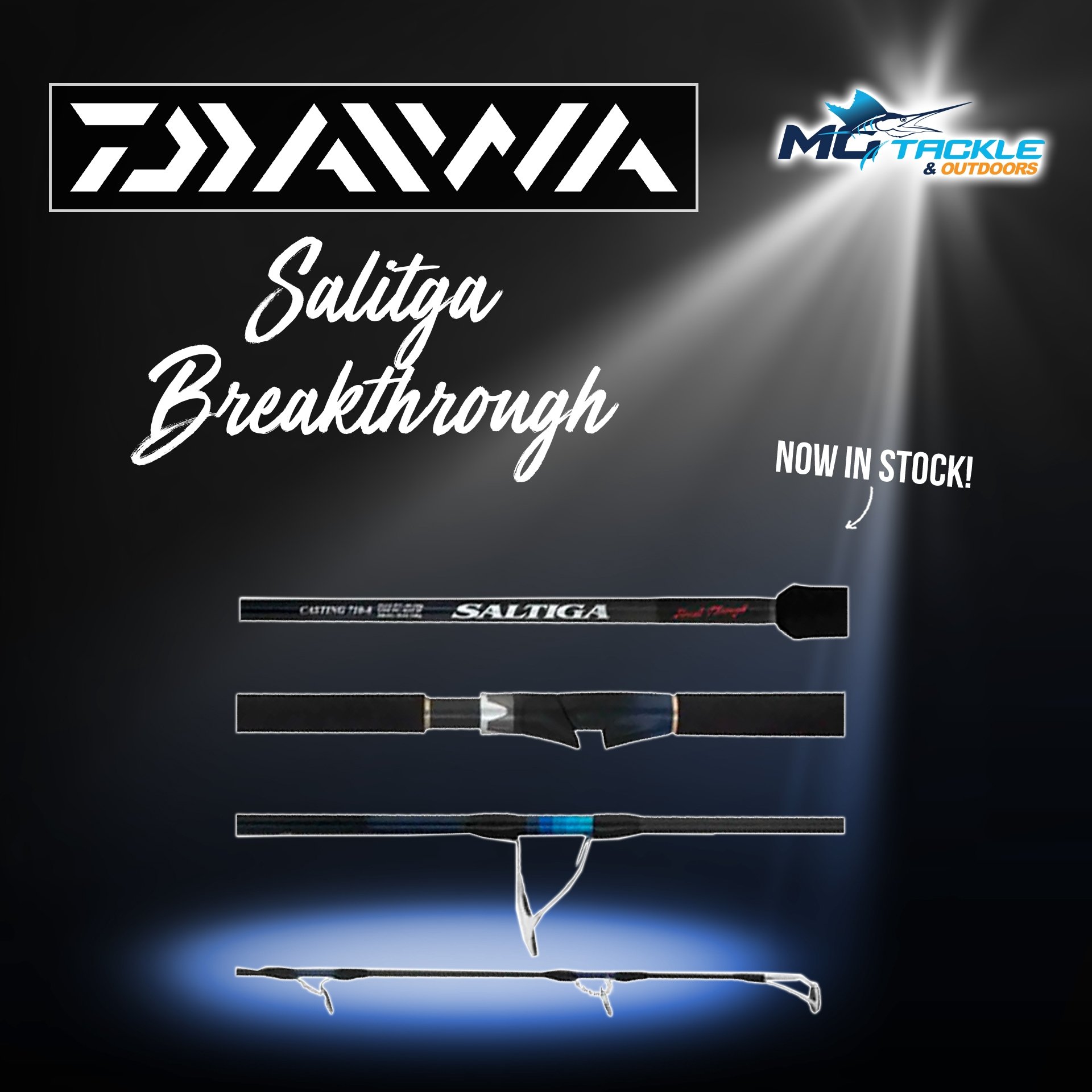 New - DAIWA SALTIGA BREAKTHROUGH SPIN ROD