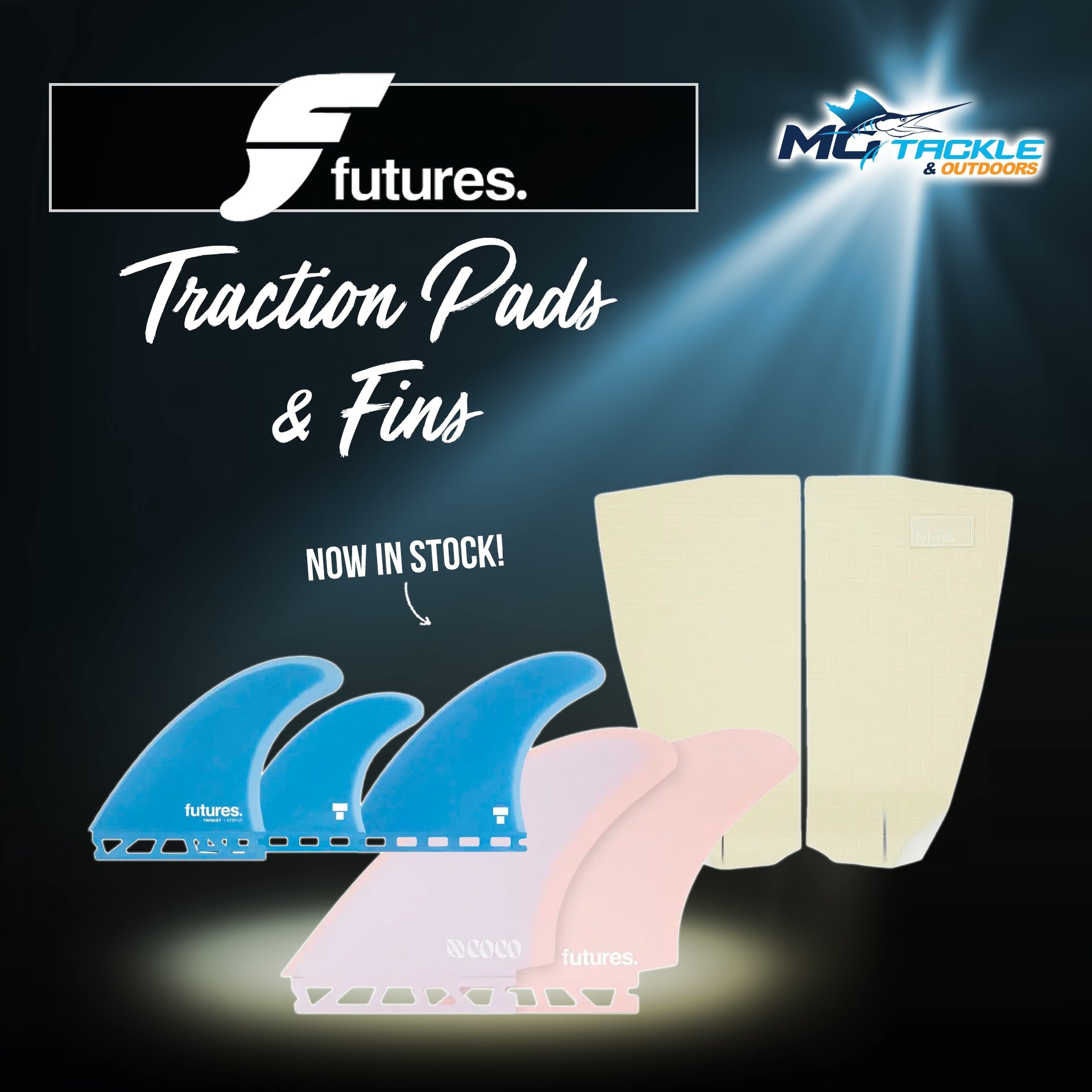 New - Futures Traction Pads & Fins