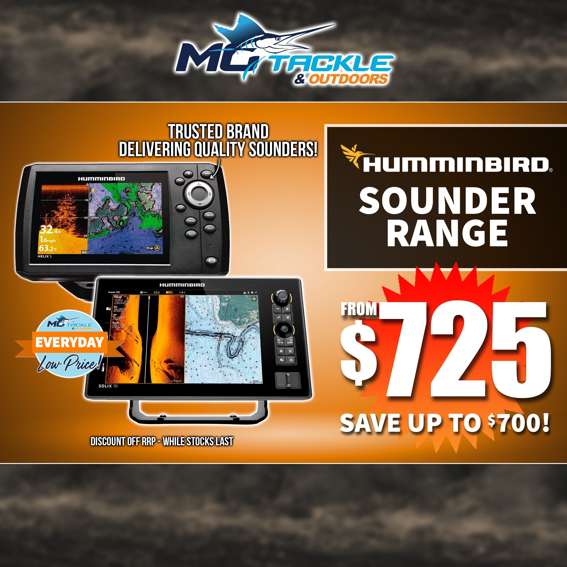 Humminbird Sounders from $725