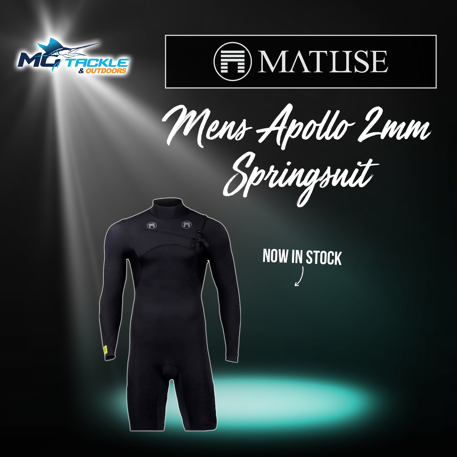 New - MATUSE MENS APOLLO 2MM LONG SLEEVE SPRINGSUIT