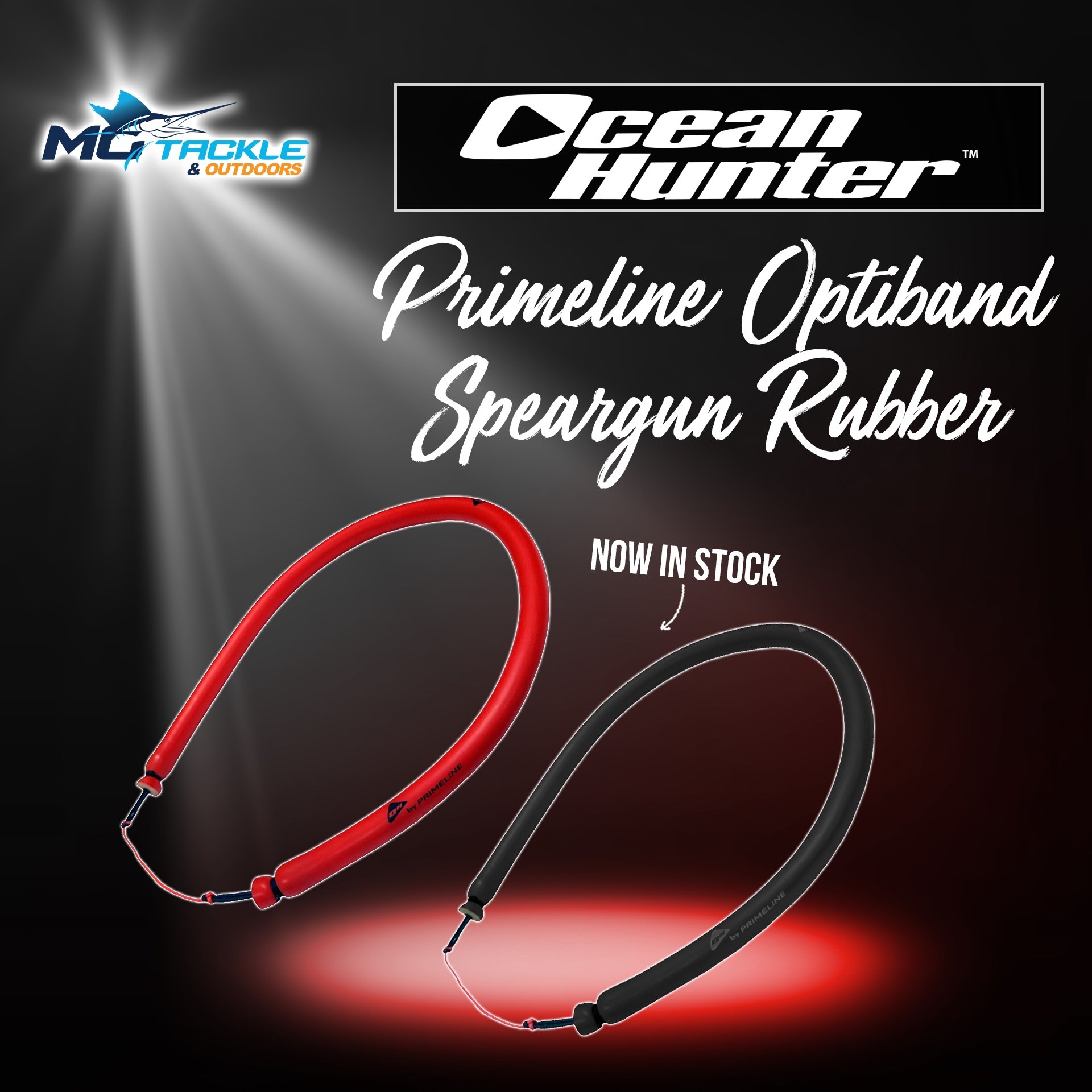 New - OCEAN HUNTER PRIMELINE OPTIBAND PREMADE SPEARGUN RUBBER