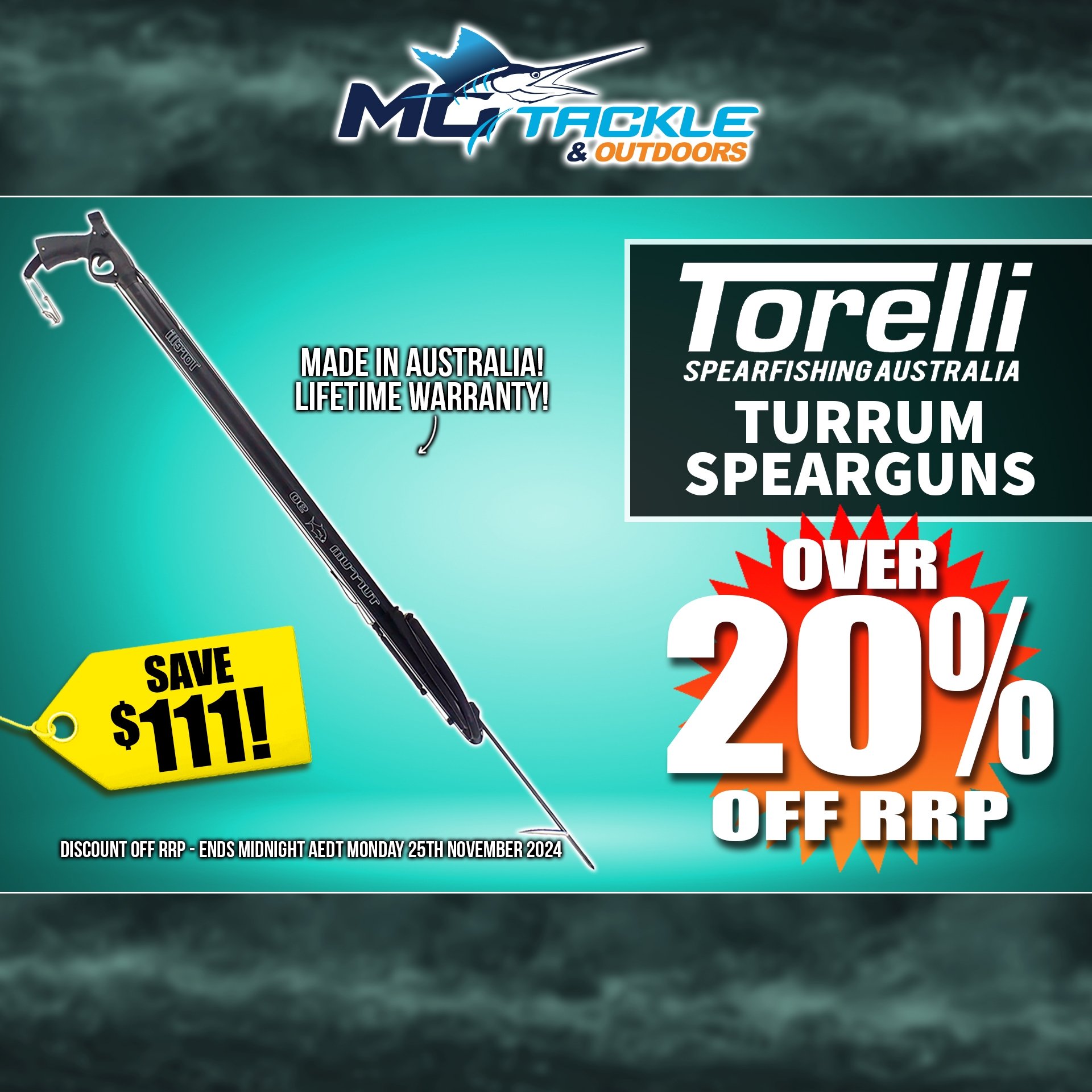 TORELLI TURRUM SPEARGUN only $379