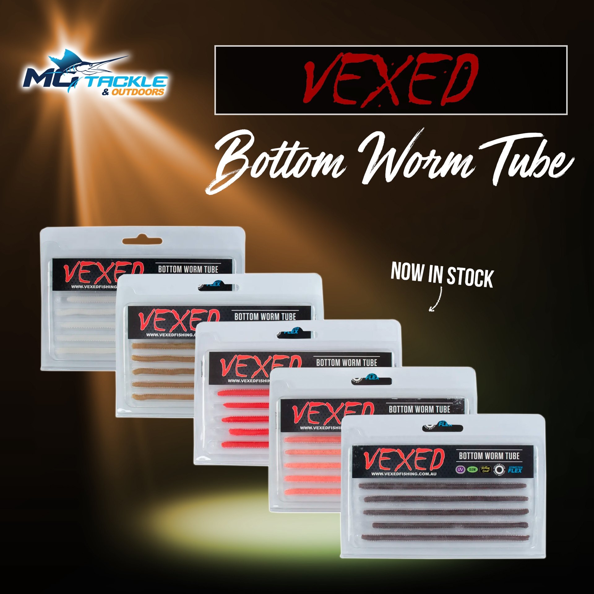 New - VEXED BOTTOM WORM TUBE