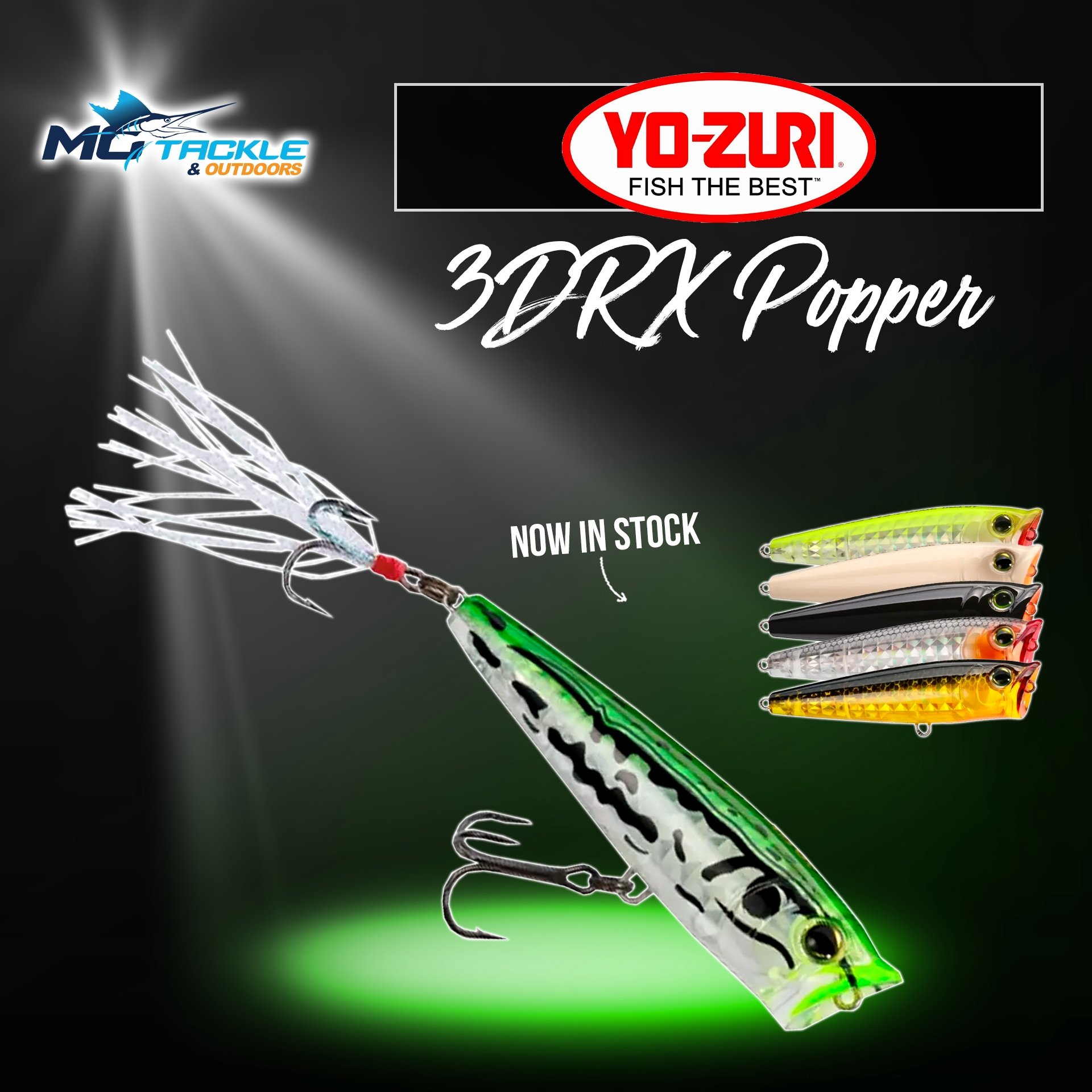 New - YO-ZURI 3DRX POPPER FLT LURE