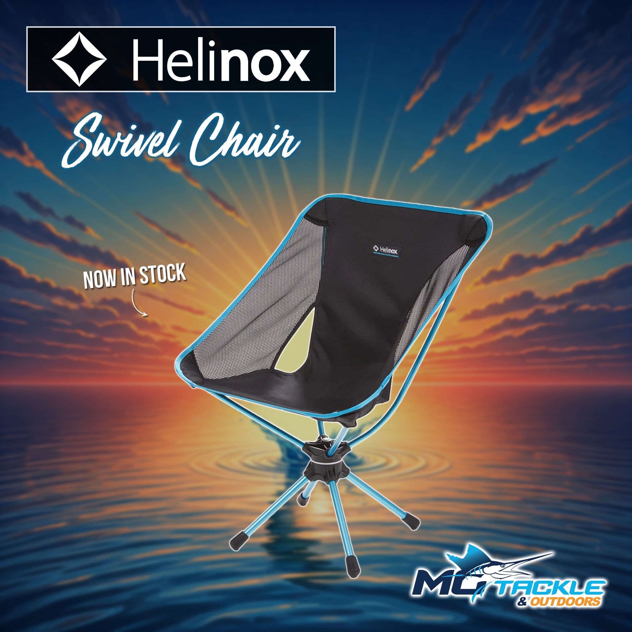 New - HELINOX SWIVEL CHAIR