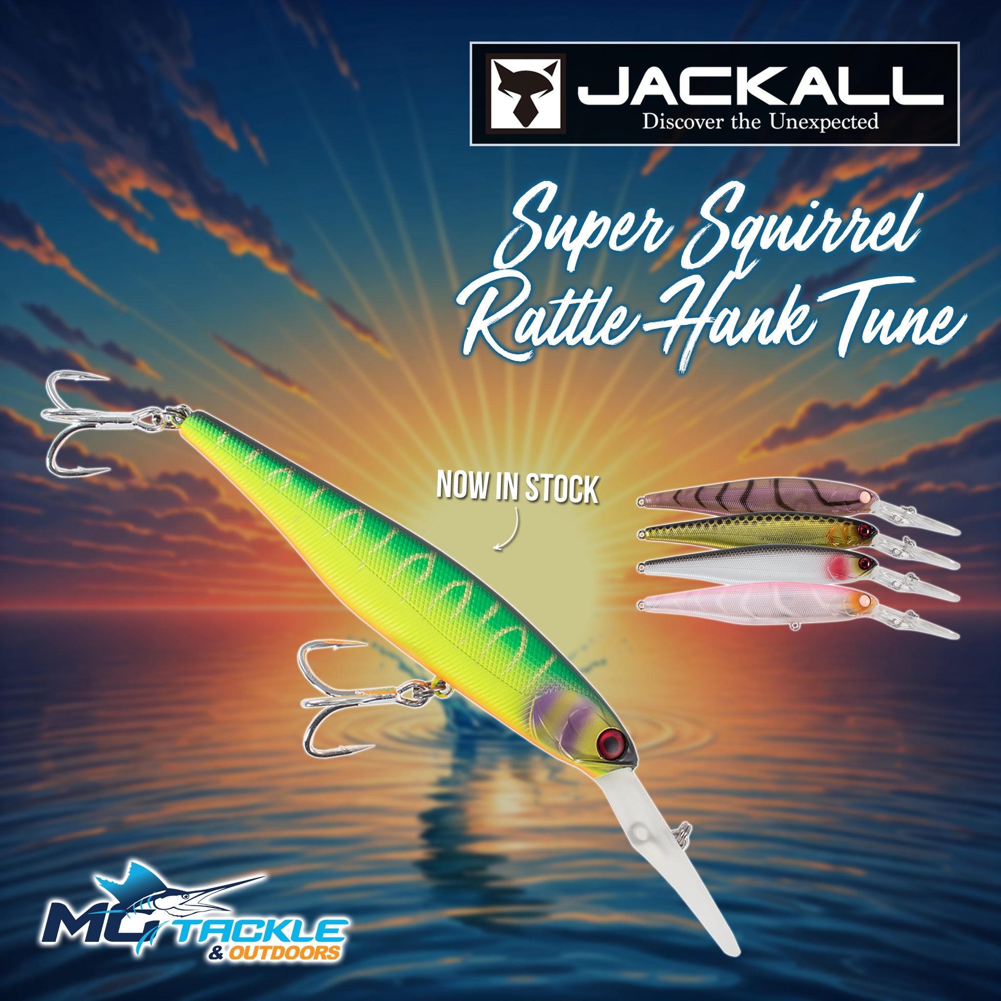 New - JACKALL SUPER SQUIRREL 115SP RATTLE HANK TUNE LURE