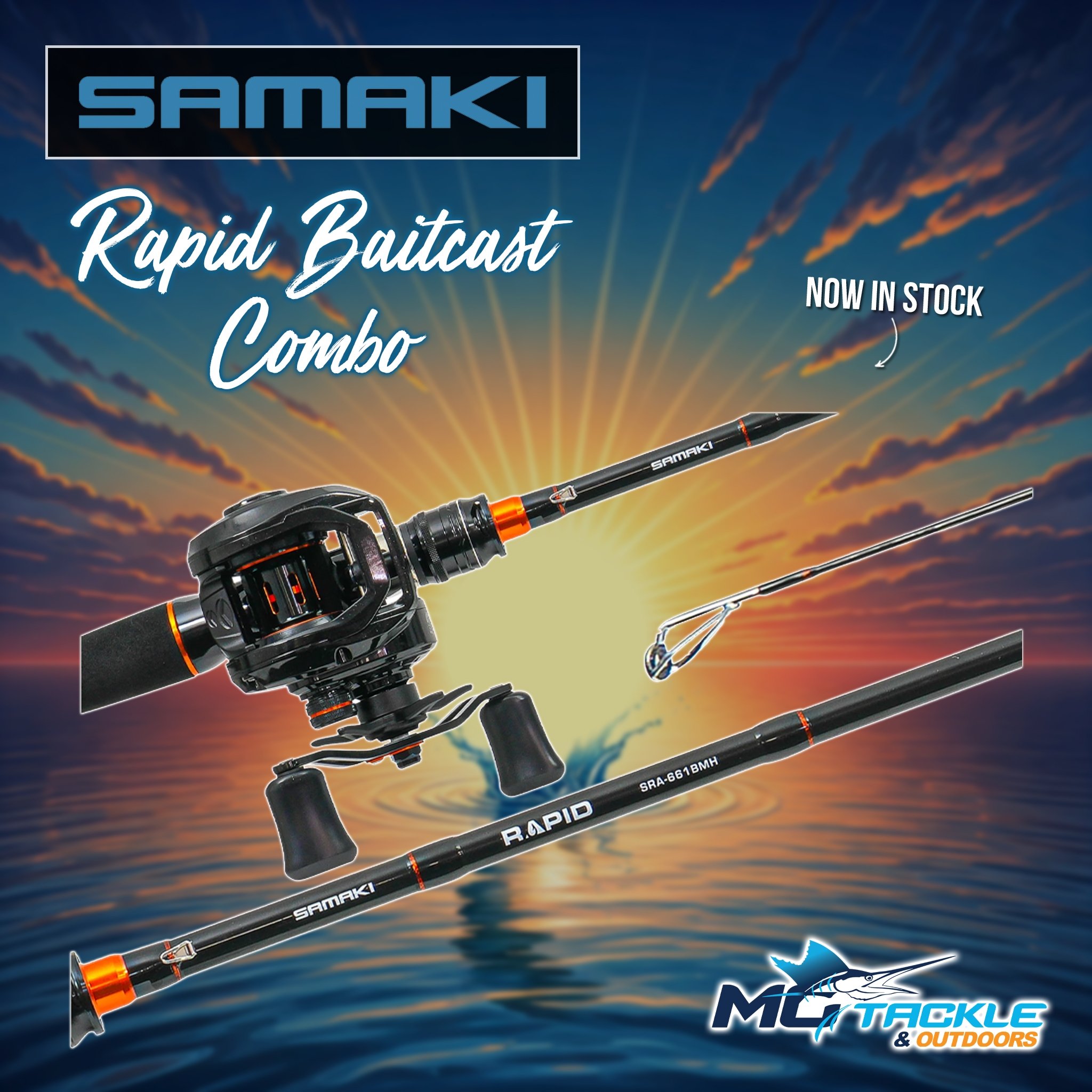 New - SAMAKI RAPID BAITCAST COMBO