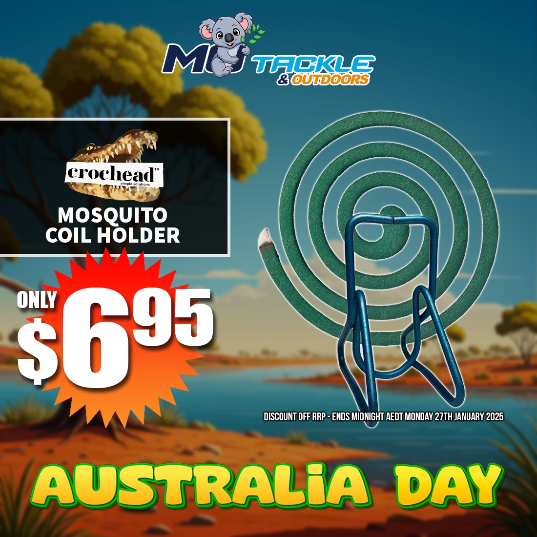 10% off CROC HEAD MOSQUITO COIL HOLDER