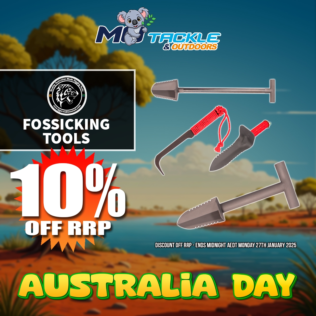 10% off Tyger Fossicking Tools