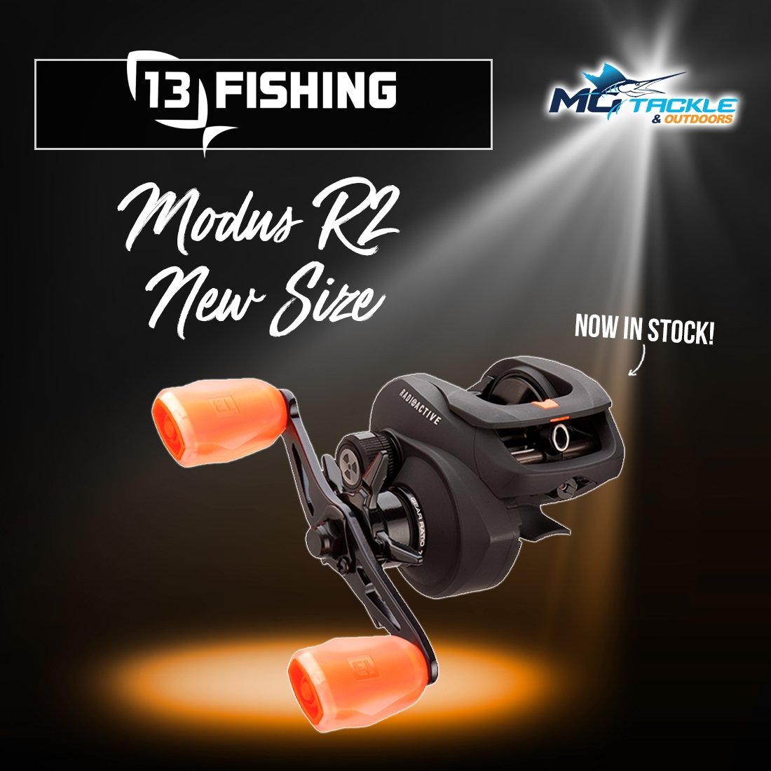 New Size - 13 FISHING MODUS R2 RADIOACTIVE BAITCAST REEL