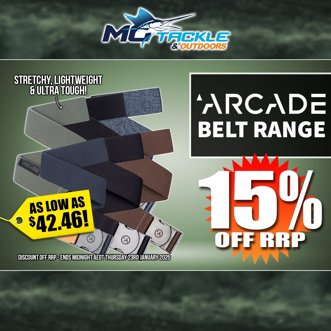 15% off Arcade Belt Range