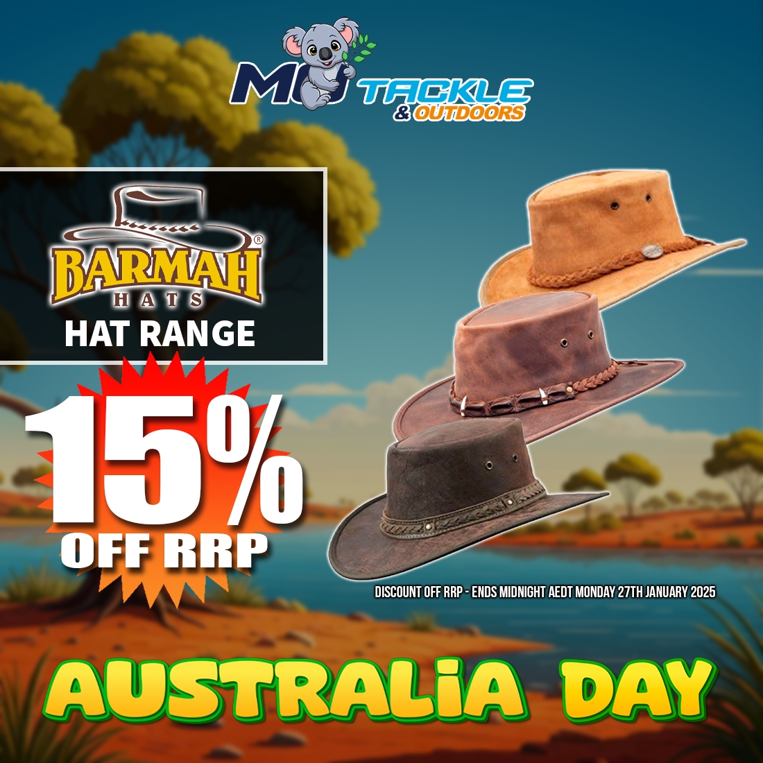 15% off Barmah