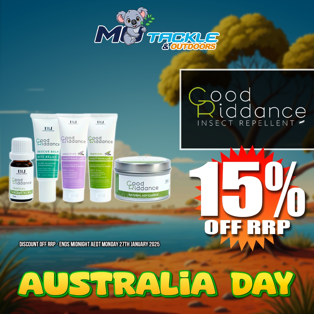 15% off Good Riddance