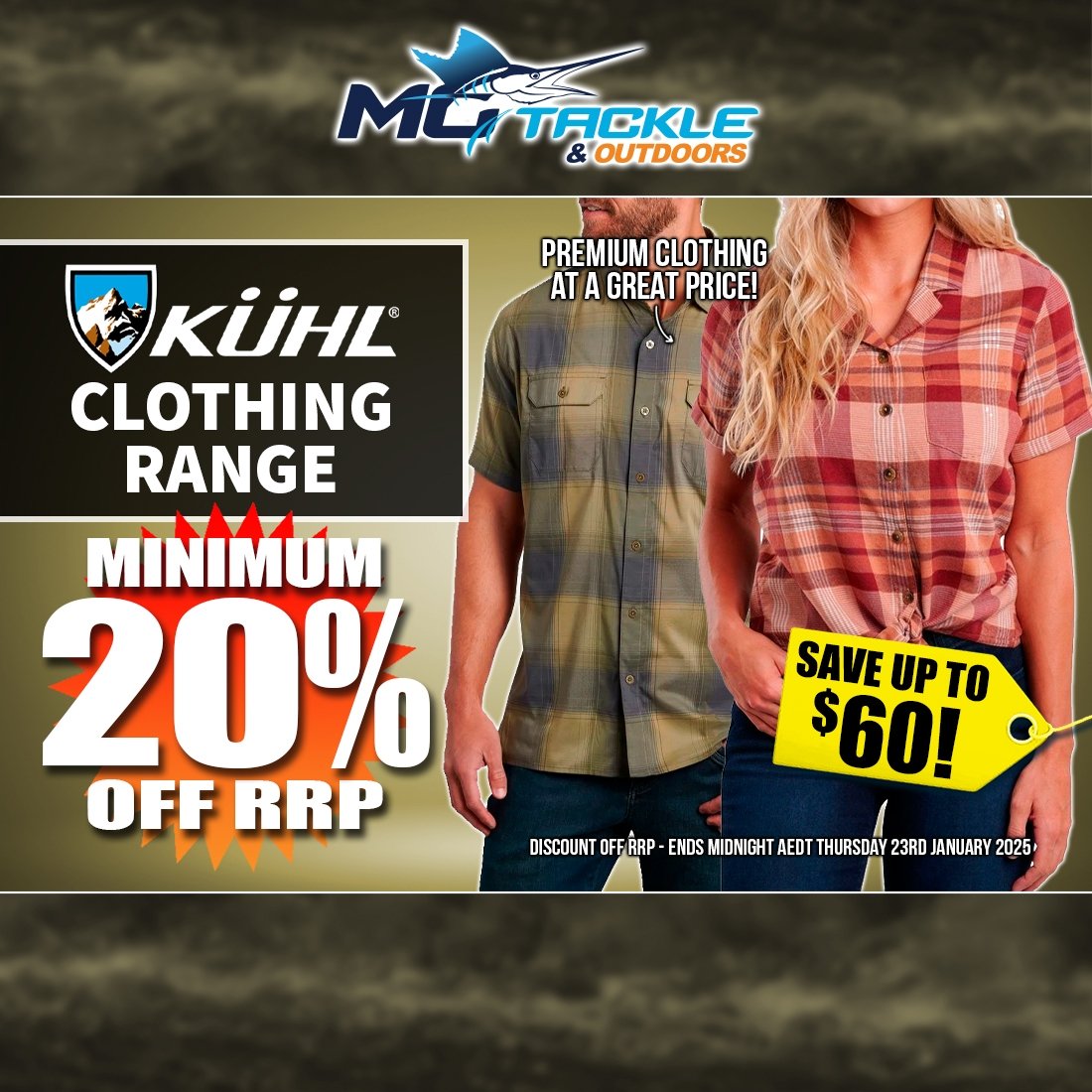 Minimum 20% off Kuhl Clothing