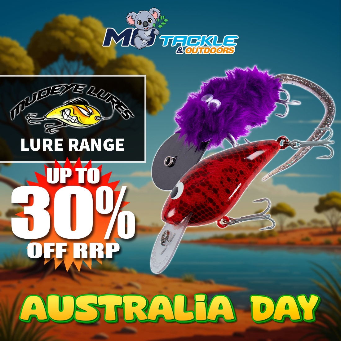 Up to 30% off Mudeye Lures