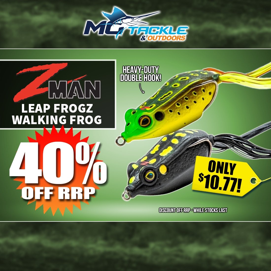 40% off ZMAN Leap Frogz Walking Frog