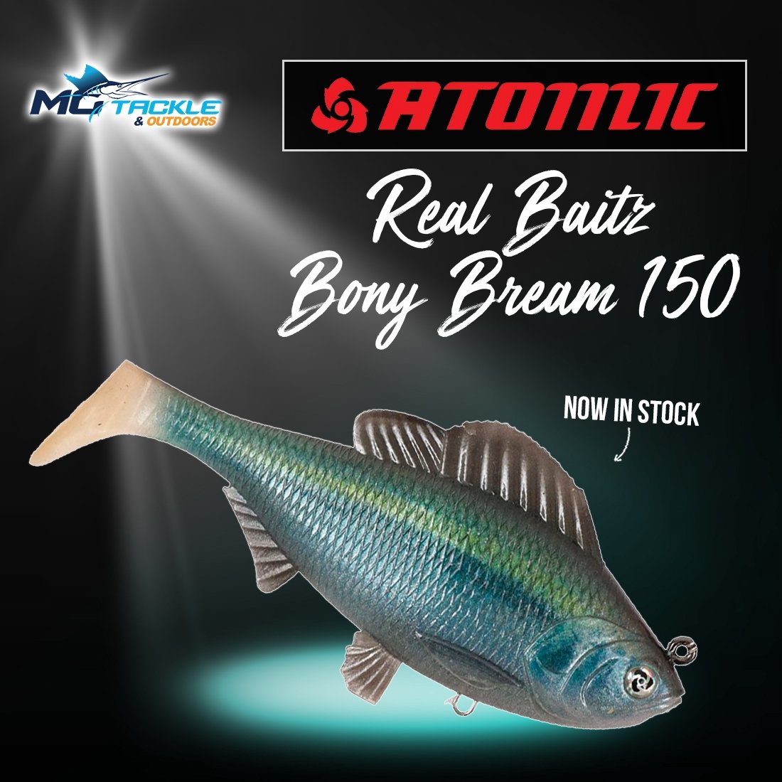 New - ATOMIC REAL BAITZ BONY BREAM LURE 150mm