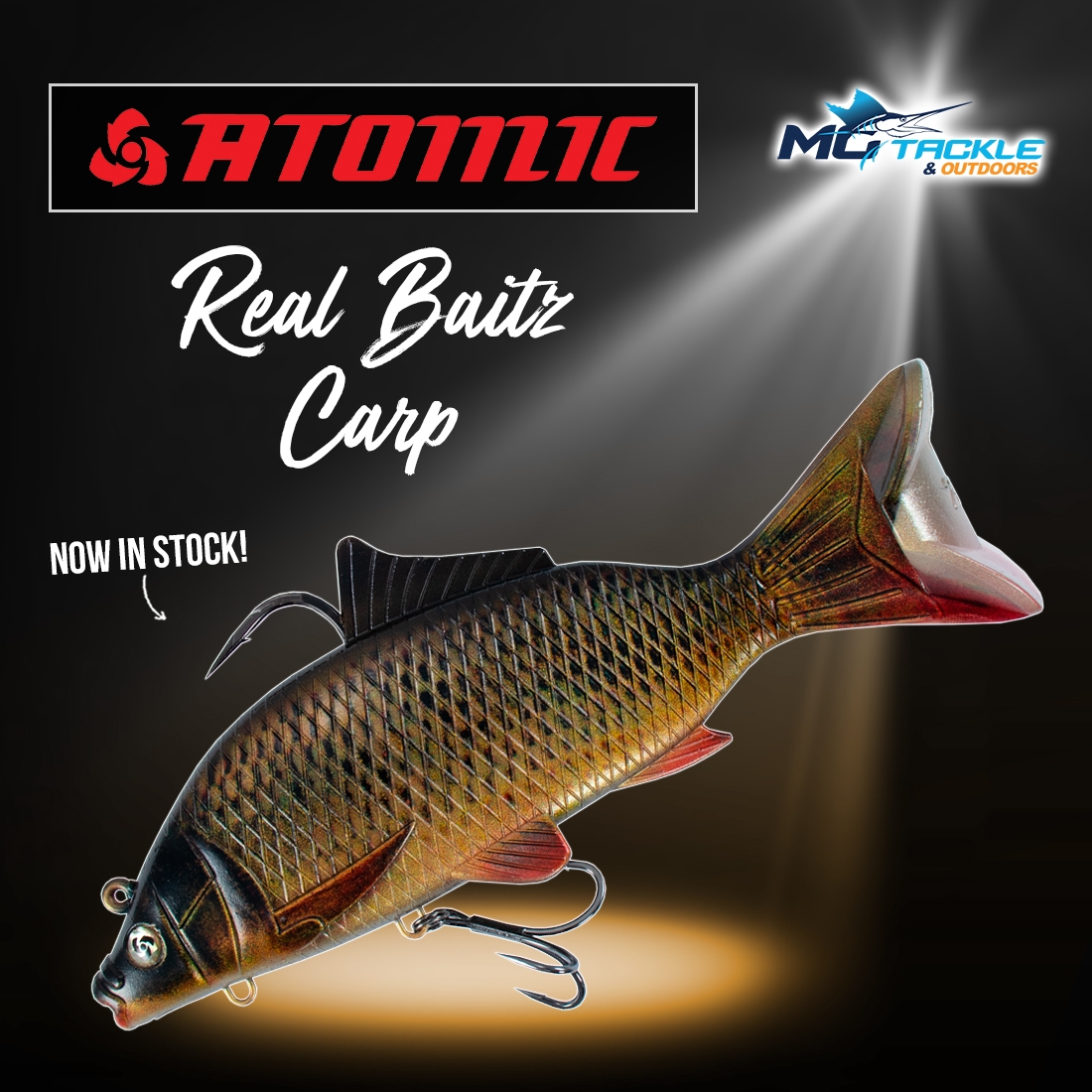 New - ATOMIC REAL BAITZ CARP LURE