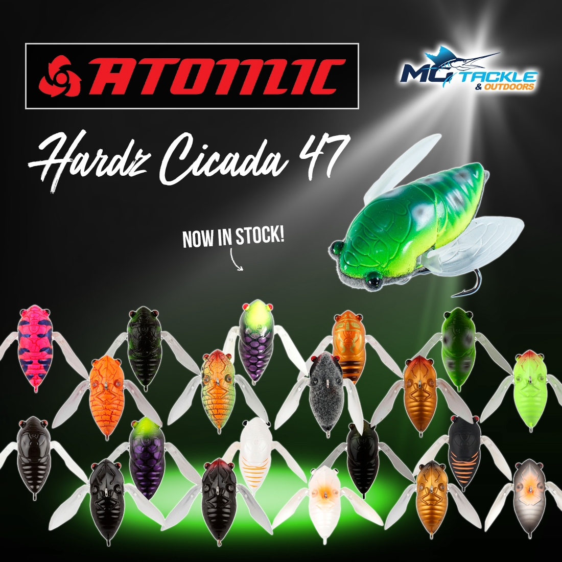 New - ATOMIC HARDZ CICADA 47 LURE