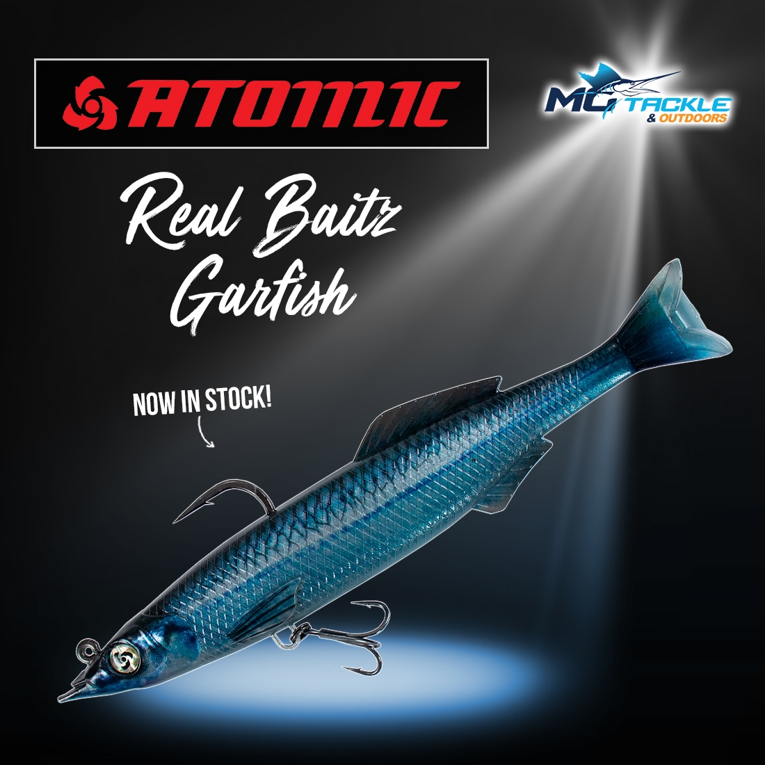 New - ATOMIC REAL BAITZ GARFISH LURE