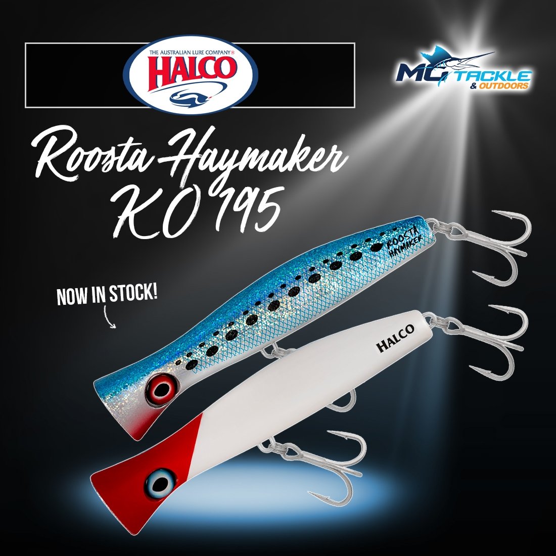 New - HALCO ROOSTA HAYMAKER KO 195 POPPER LURE