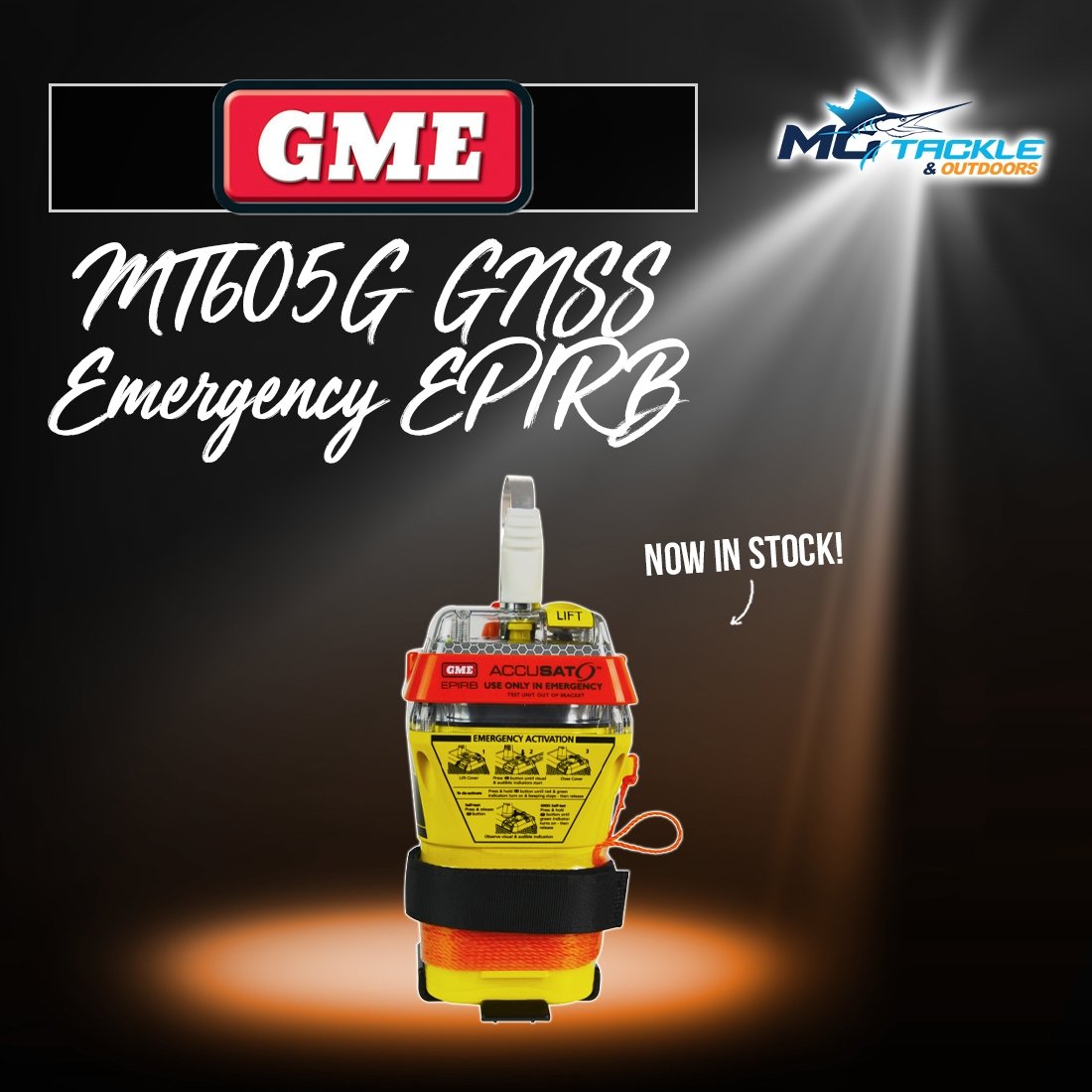 NEW - GME MT605G GNSS Emergency EPIRB