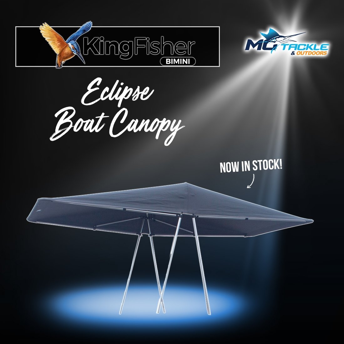 NEW - Kingfisher Bimini Boat Canopy