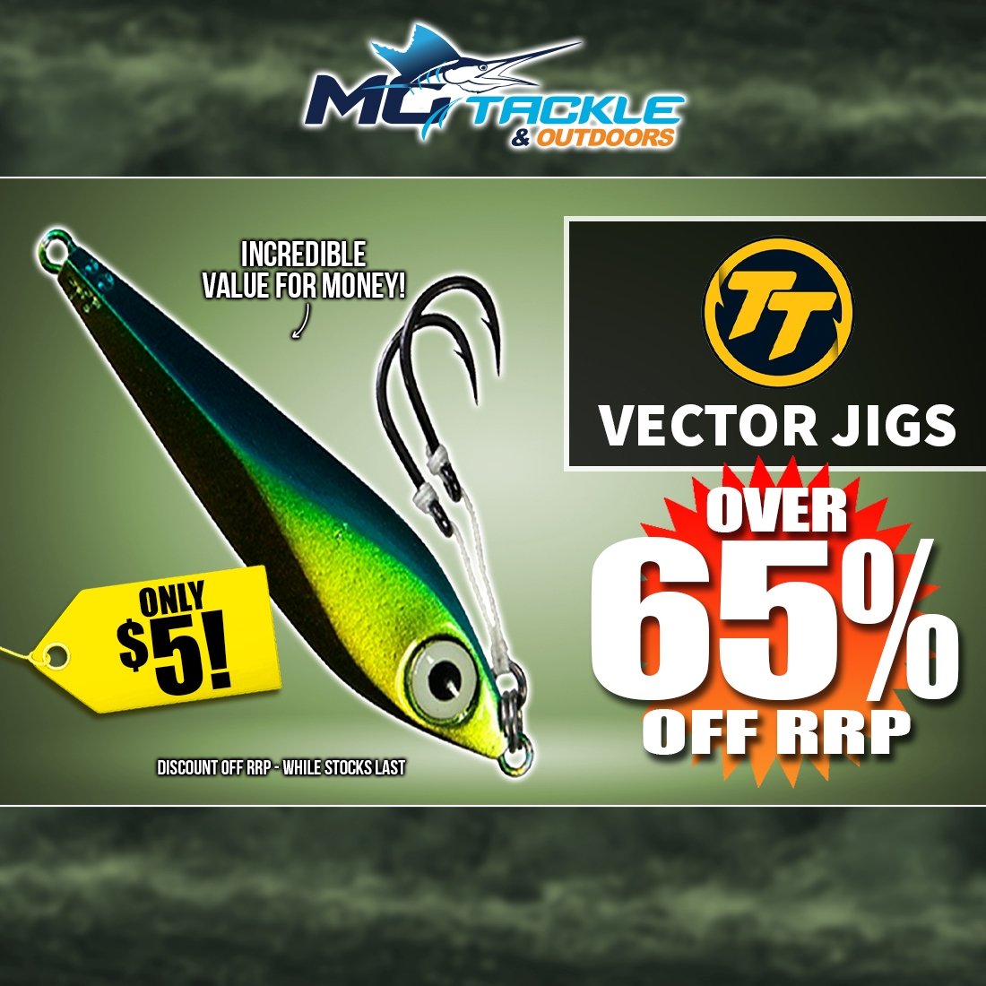 TT LURE VECTOR JIG only $5